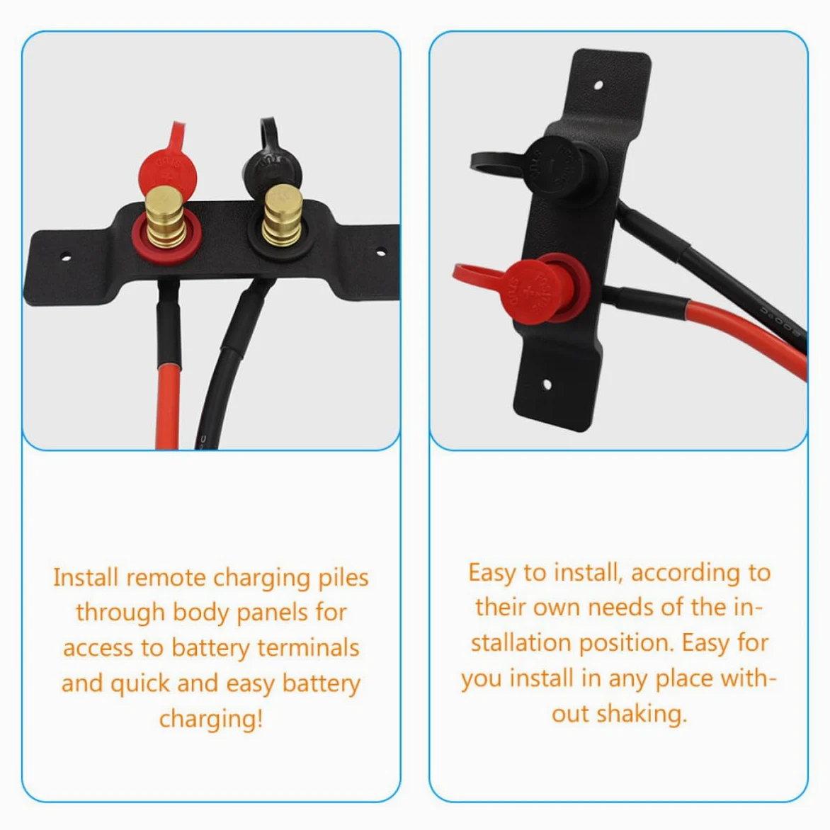 POPETPOP Cable de Arranque para Batería Utv Can-am Cable de Alta Tensión Terminales Resistentes Kit para Carga Rápida Compatible con Maverick y Plazas