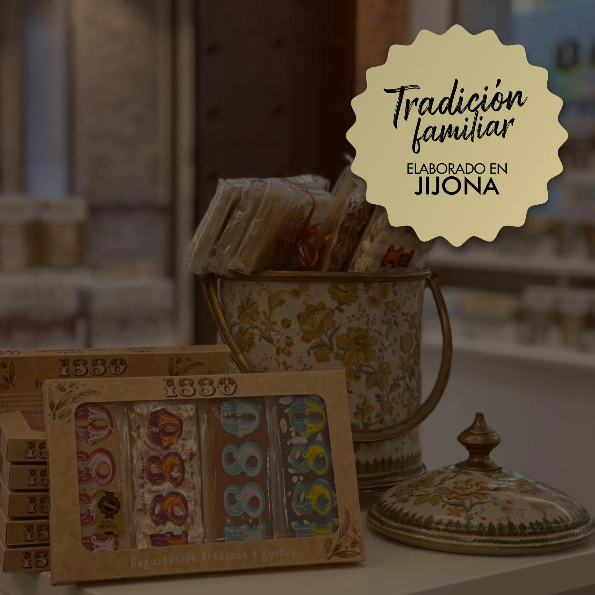 Turrón de Mazapan Tutti-Frutti Rilsan 300g, Tableta con Almendras Seleccionadas, Receta Tradicional, Regalo Navideño