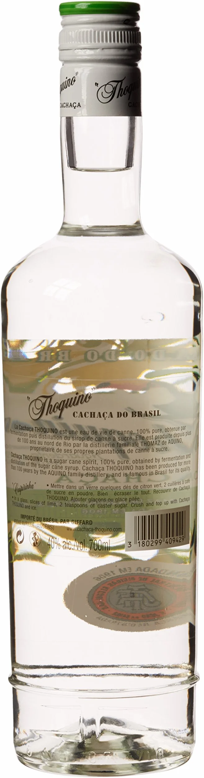 Cachaça Thoquino 700ml