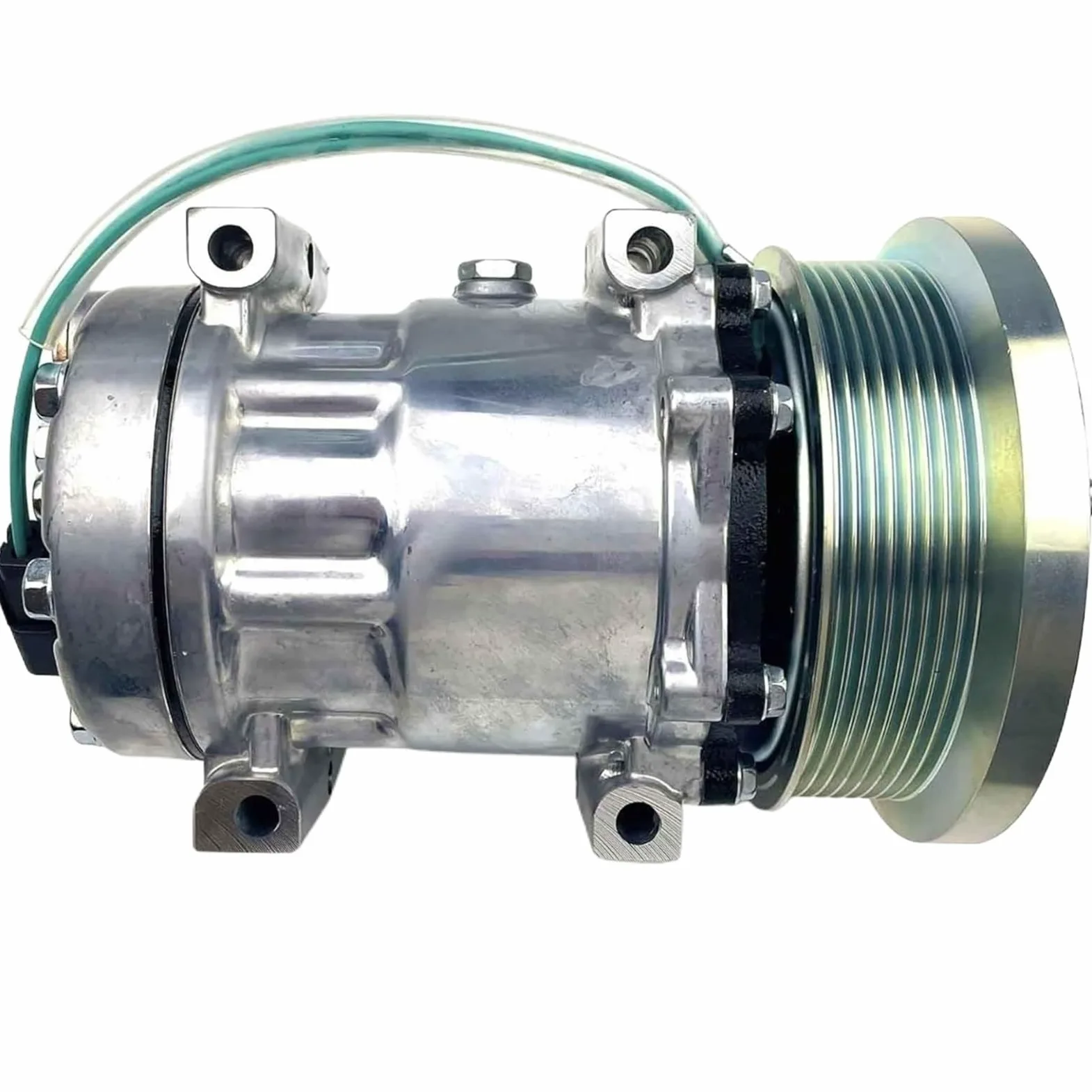 Compresor de aire acondicionado SD7H15 163-0872 A/C compatible con Caterpillar CAT 3126B C9 C11 C13 motor 950H 966G 973D cargador