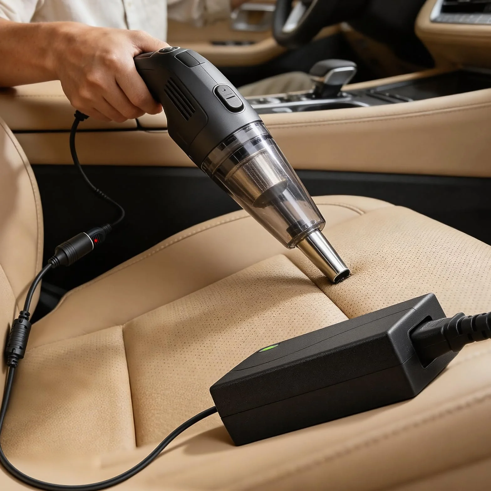 Adaptador Mechero Coche a Enchufe, 5A/60W Transformador 12V a 220, Convertidor 12V 220V, con Encendidor de Cigarrillo de Coche, para Nevera de Coche, Inflador de Neumáticos, Aspiradora de Coch