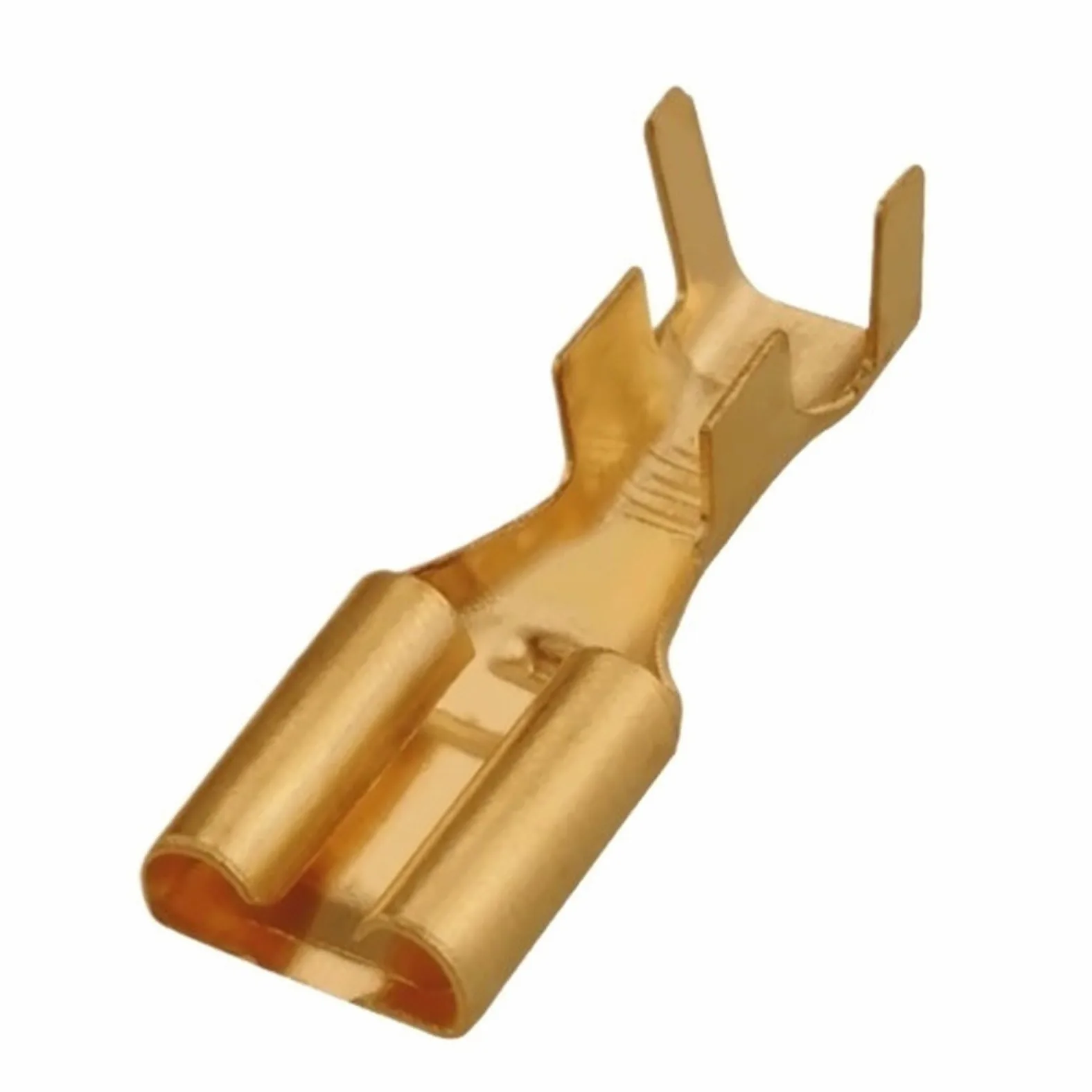 Terminal de engarzado Dorado de latón, Conector de prensado en frío, DJ625-7.8X0.8C, DJ623-E7..8, 7,8mm, for Coche(Female A,500 Pcs)