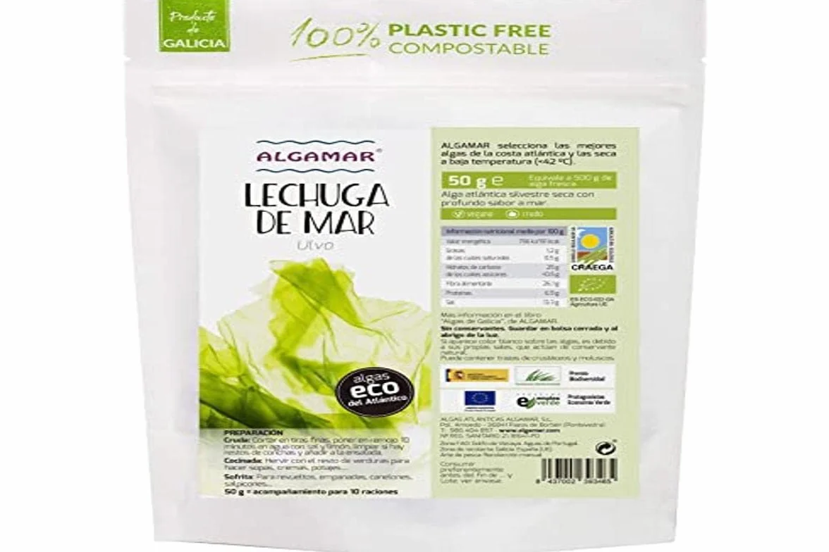 Algamar Alga Lechuga de Mar (Ulva) Em Copos 500 g