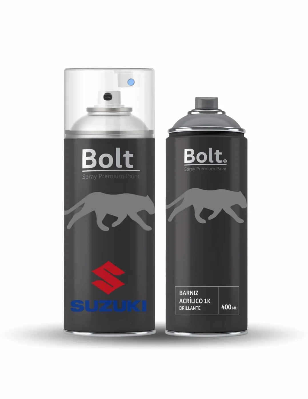 Pack Spray Pintura Bicapa Para Suzuki Metalizado + Barniz 1K 400Ml (ZJ3/26E BLUISH BLACK 3 EFFECT)