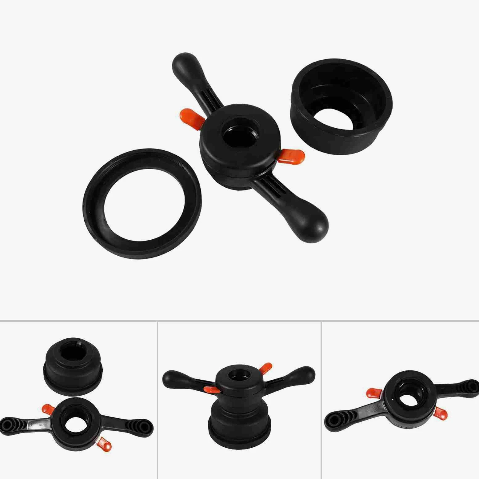 Balanceador de Neumático Herramienta Profesional 36/38/40 mm 3/4 mm Máquina Liberación Rápida Neumáticos Automóvil Tuerca Sujeción Alas Buje (Inner diameter 36mm pitch 3mm)