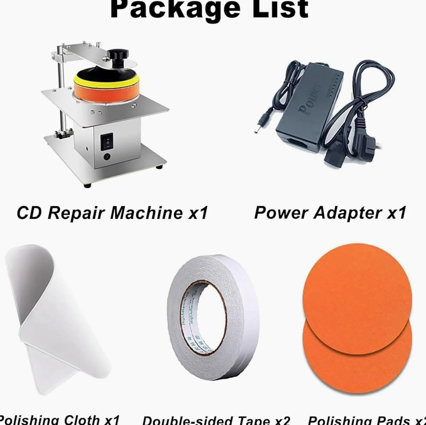 Máquina de reparación y pulido de arañazos para CD, recuperación de datos y equipos de limpieza