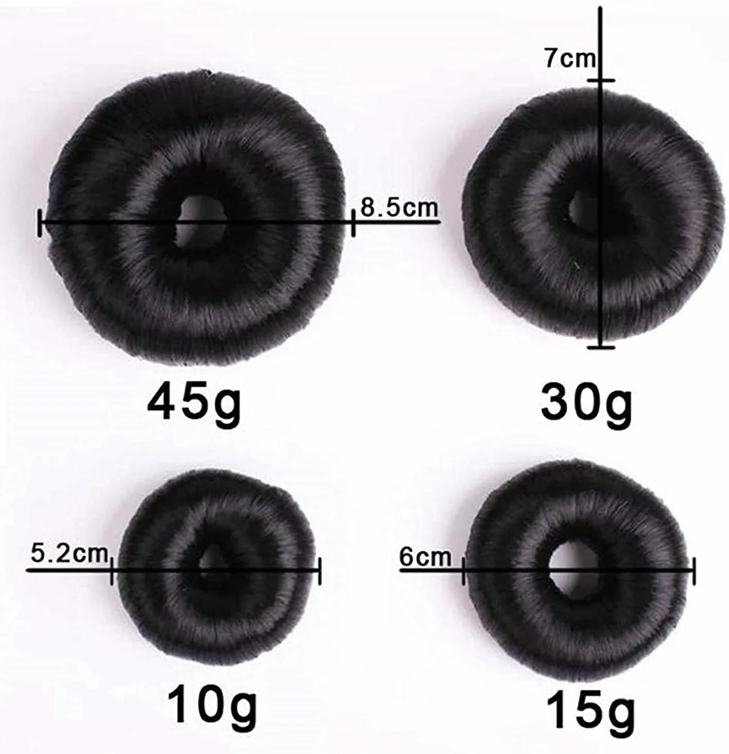 Donut Hair Bun Maker Set 4 Pcs Hair Bun Shaper for Women Girls