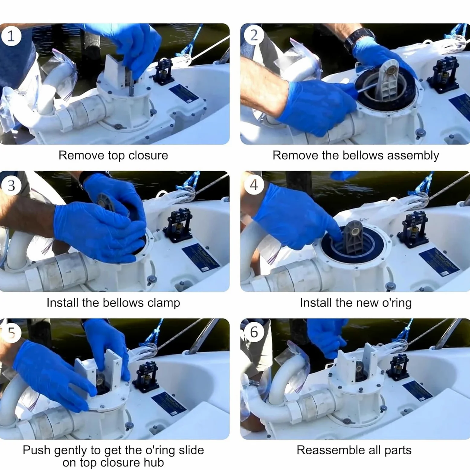 Juego de bombas de inodoro flexibles con juntas tóricas resistentes y válvulas de pico de pato, bombas de fuelle de repuesto de alta eficiencia, piezas de inodoro al vacío