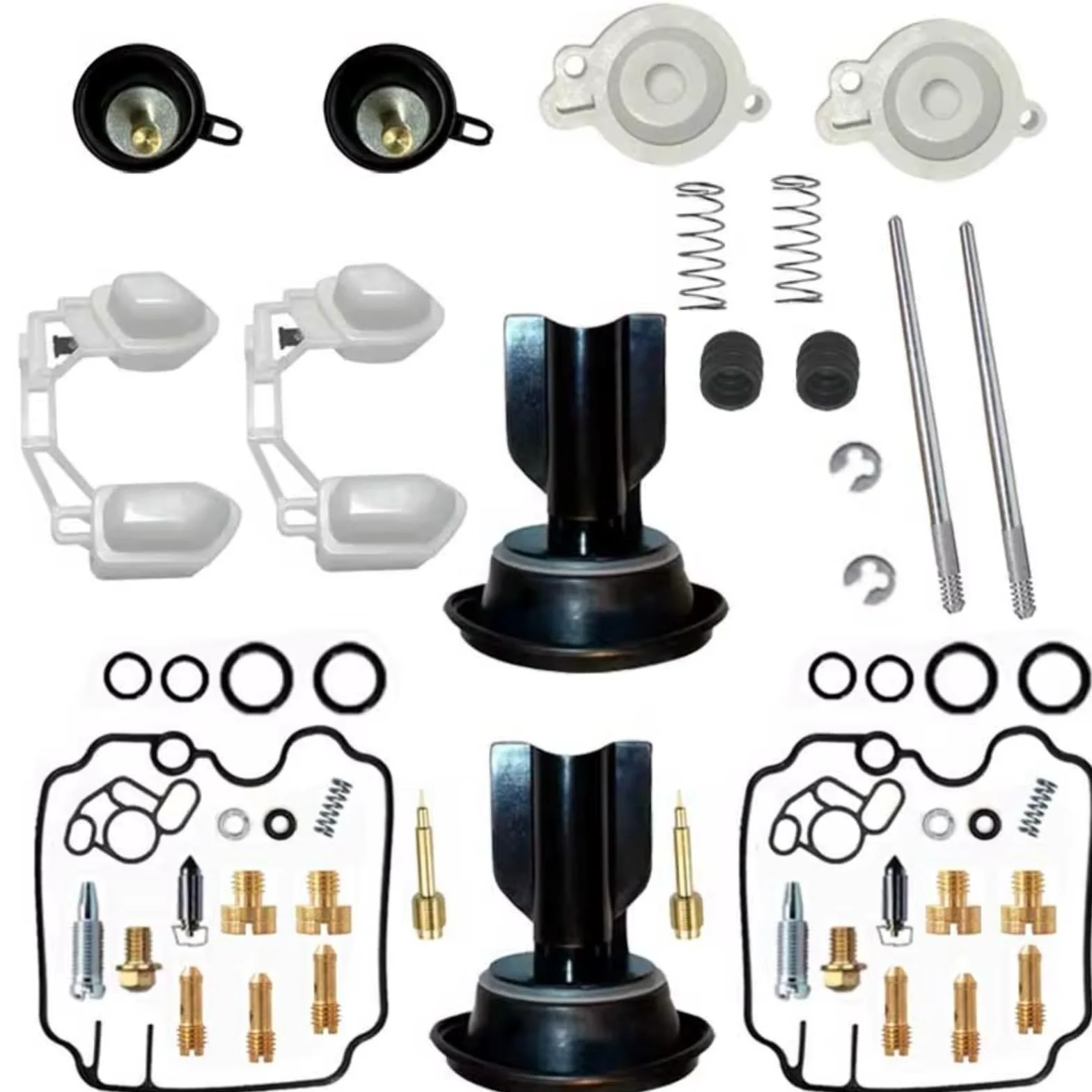 Kit Carburador Repuesto Compatible Con Mikuni Para BDST38 1991 1992 1993 1994 1995-1997 Kit Reparación Diafragma Émbolo Válvula Corte Aire Carburador Motocicleta(E)