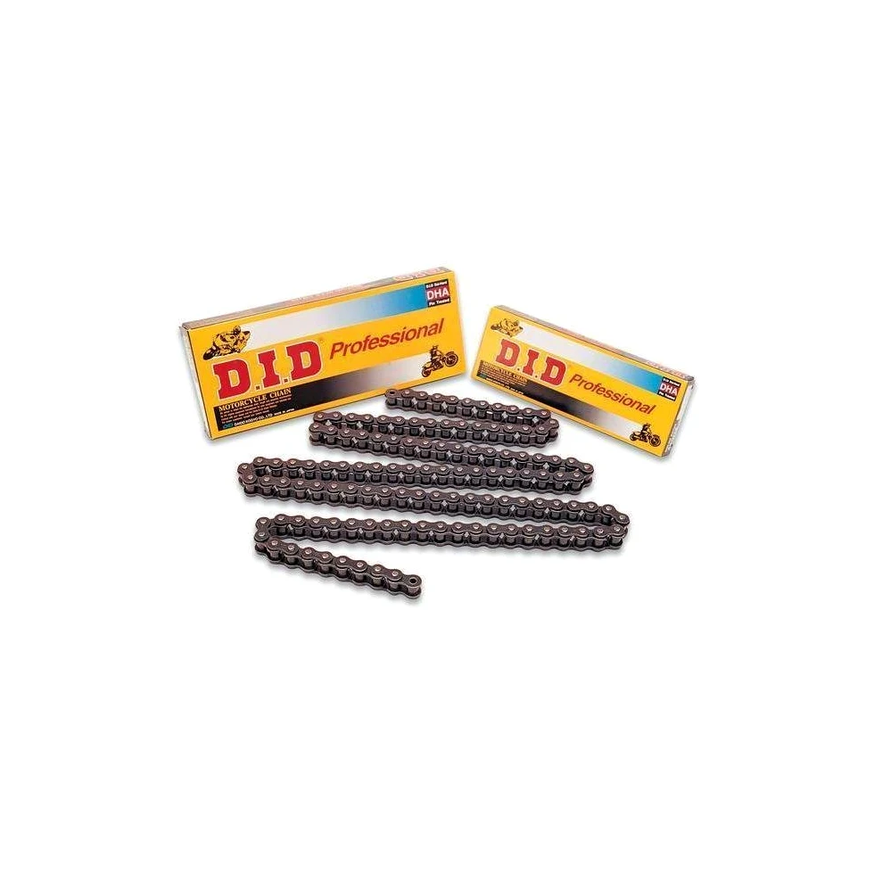 D.I.D 428 nzgbx132fb abierto Cadena con Spring Link, Oro/Negro