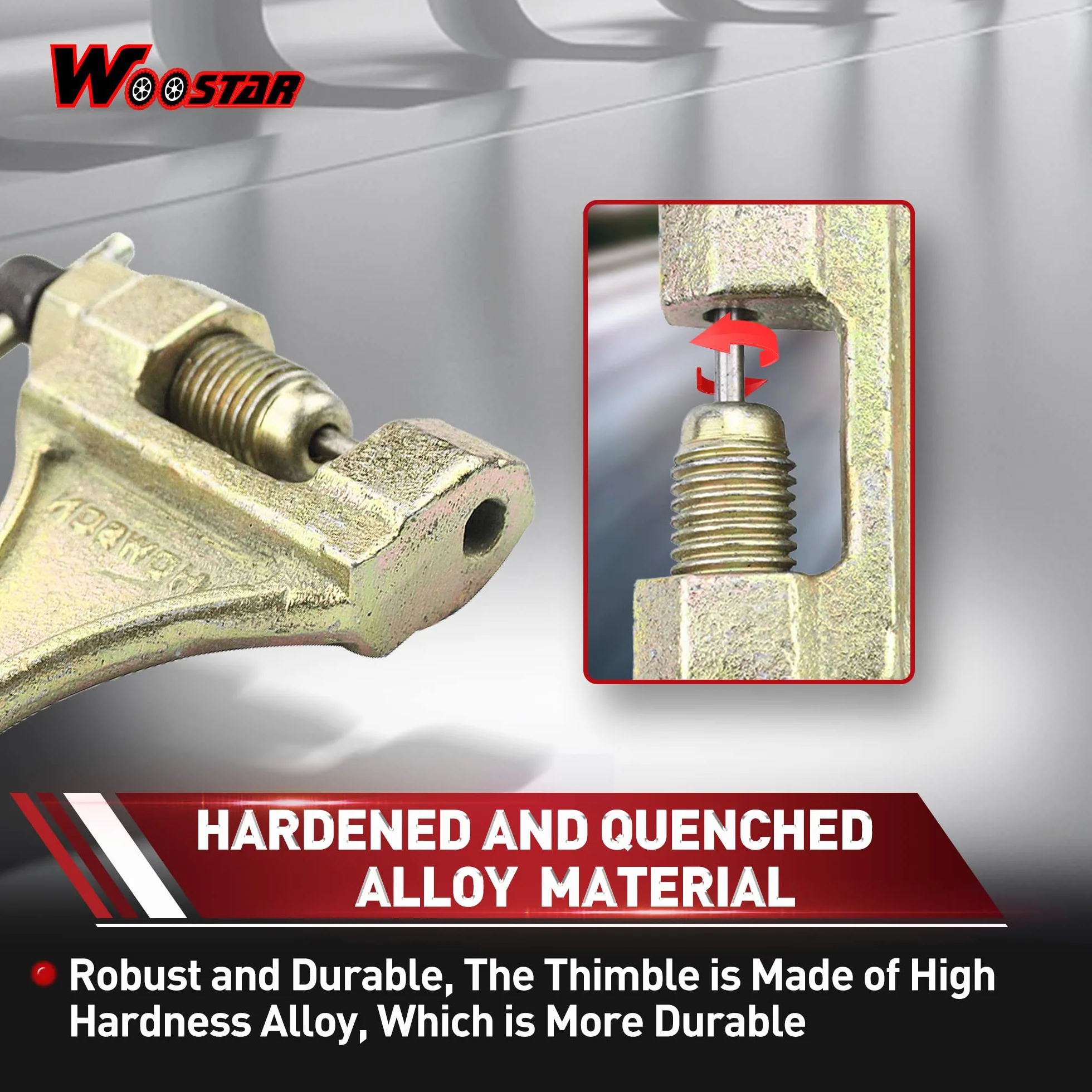 WOOSTAR Herramienta de Cadena para #428 520 525 528 530 Cadenas Pit Bike ATV Quad Go Kart Oro