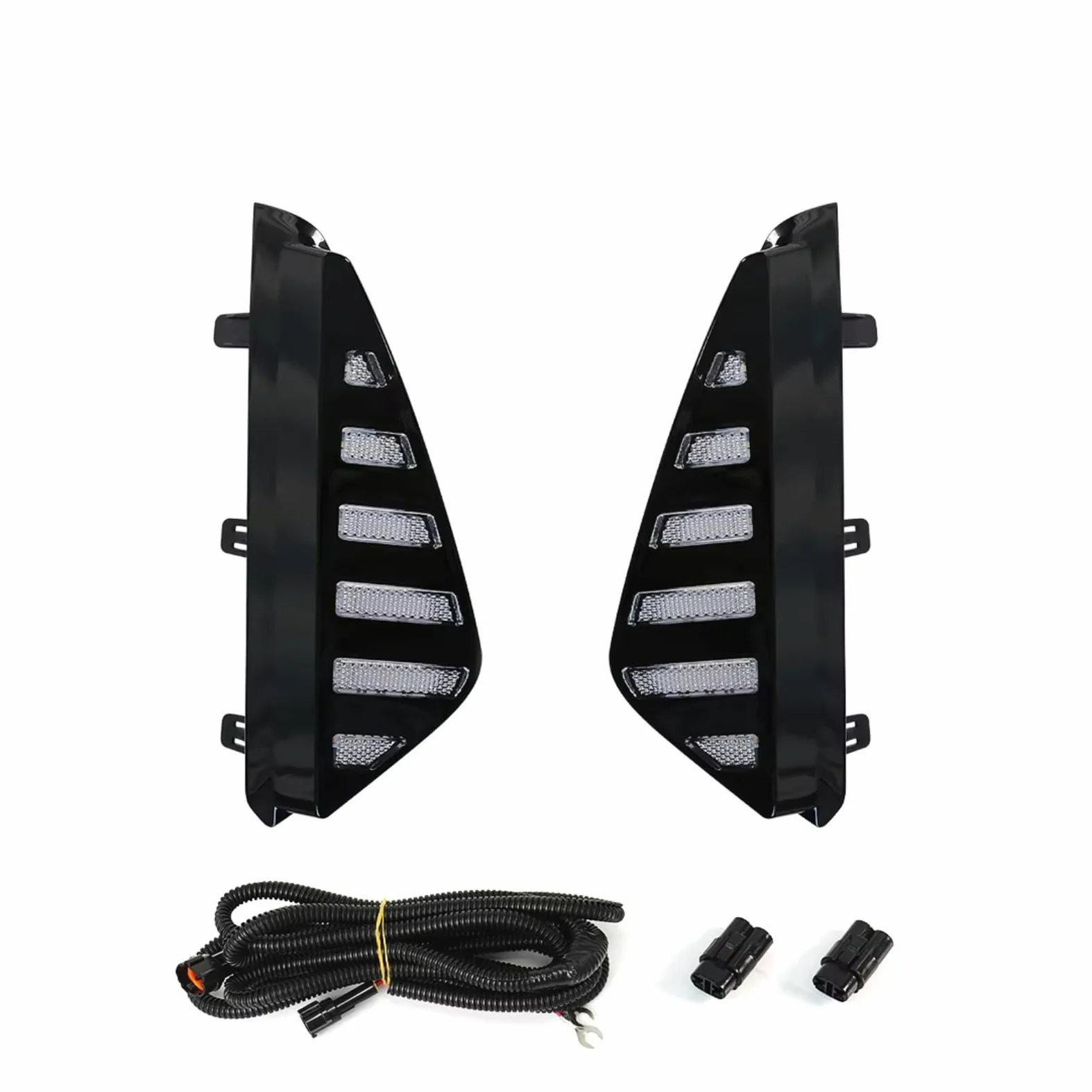 Montaje Luces Antiniebla Para Nissan Para Sentra Para Sylphy 2023 2024 Luces Diurnas Led DRL Señal Vuelta Lámpara Niebla 3 Colores 12V