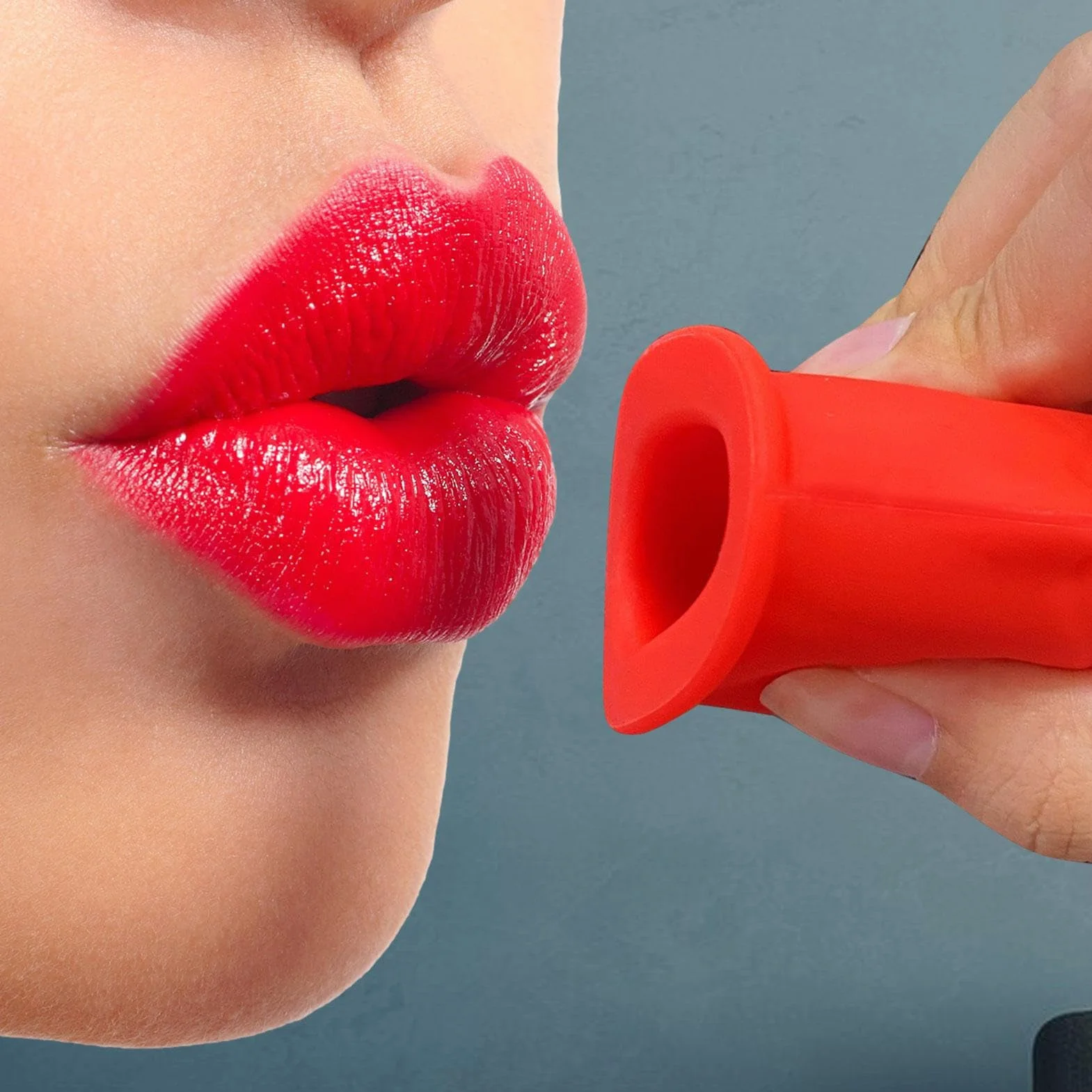 Moonyan Dispositivo silicona para realzar los labios en forma - Herramienta relleno ventosa labios larga duración