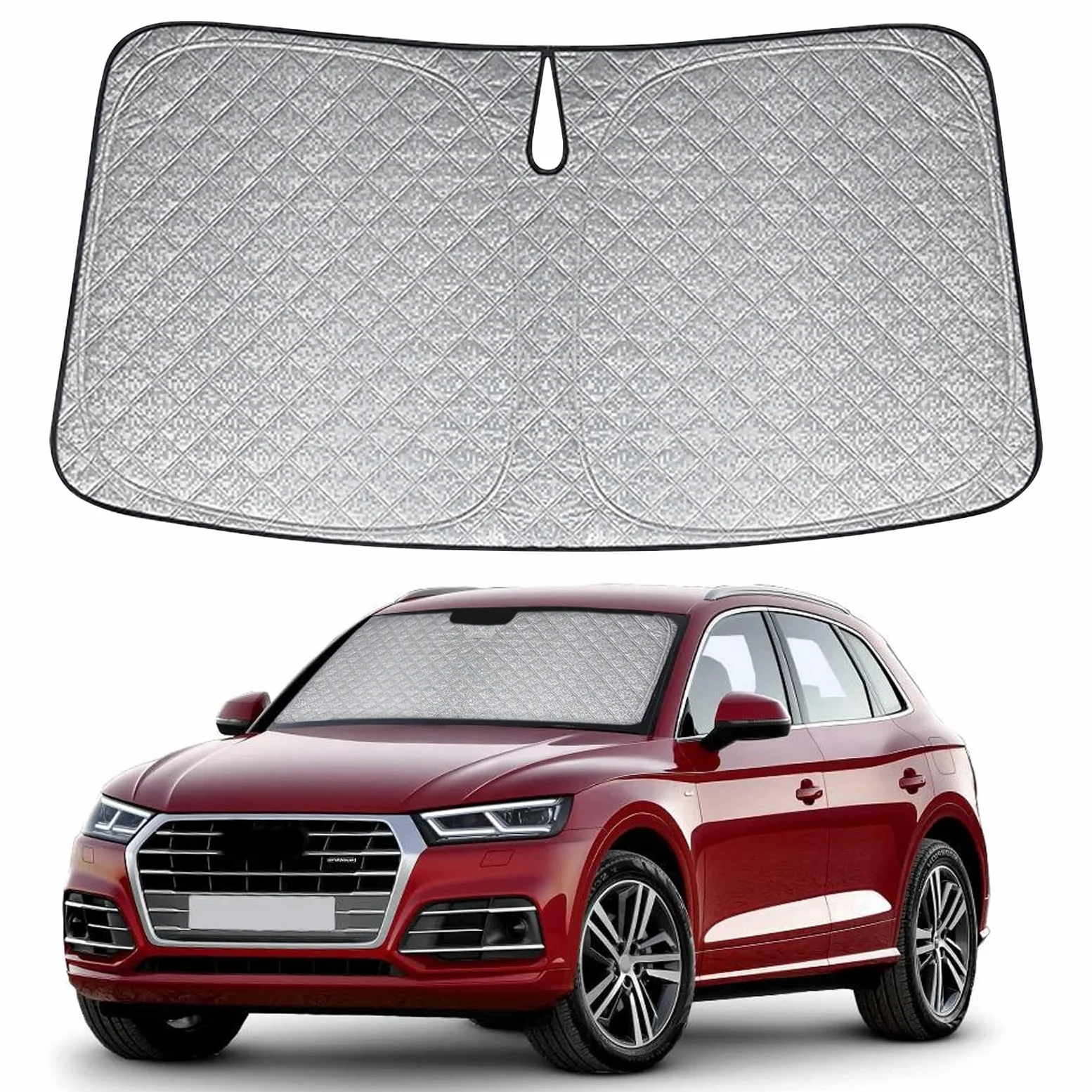Audi Q5 2018-2024 Parasol Parabrisas Coche Interior Plegable Protección UV Reflectante