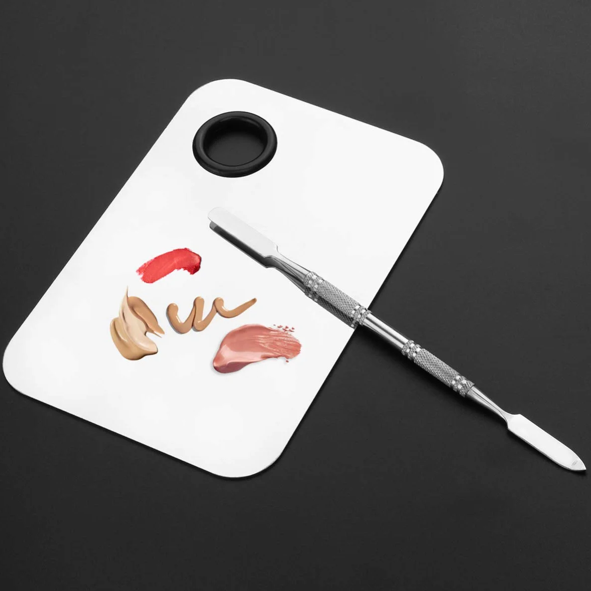 Paleta De Mezclas Maquillaje Profesional 11.5 x 7.5 cm con Espátula