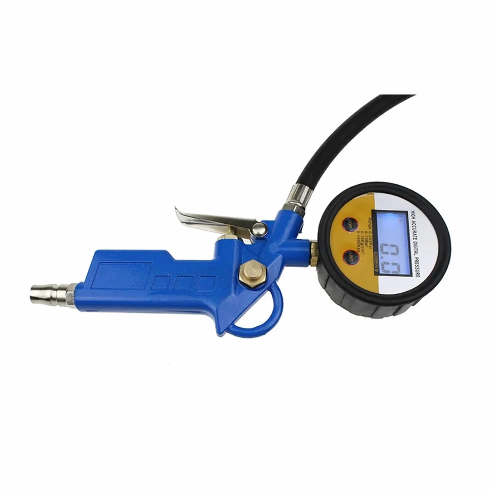 Manómetro de neumáticos Inflador Digital De Neumáticos For Coche, Pistola De Inflado Automático, Manómetro De Presión De Neumáticos, Medidor LCD, Pistola Probadora