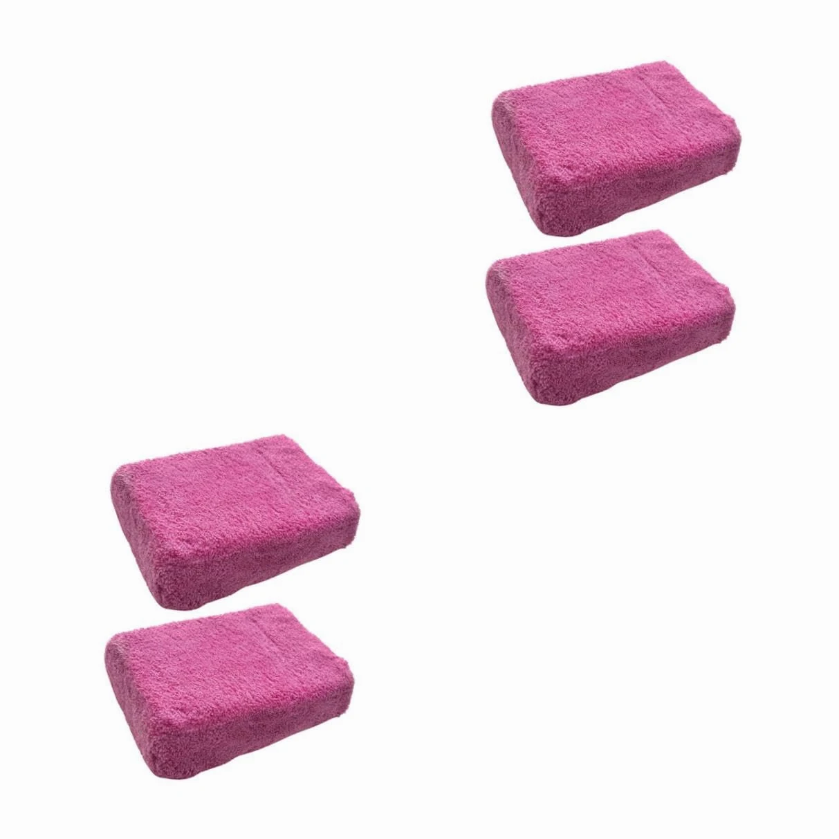 4piezas Guantes De Lavado De Absorbentes para Coche De Esponjas De Limpieza De Alta Limpieza De Automóviles Motos y Secado Rápido Rayones