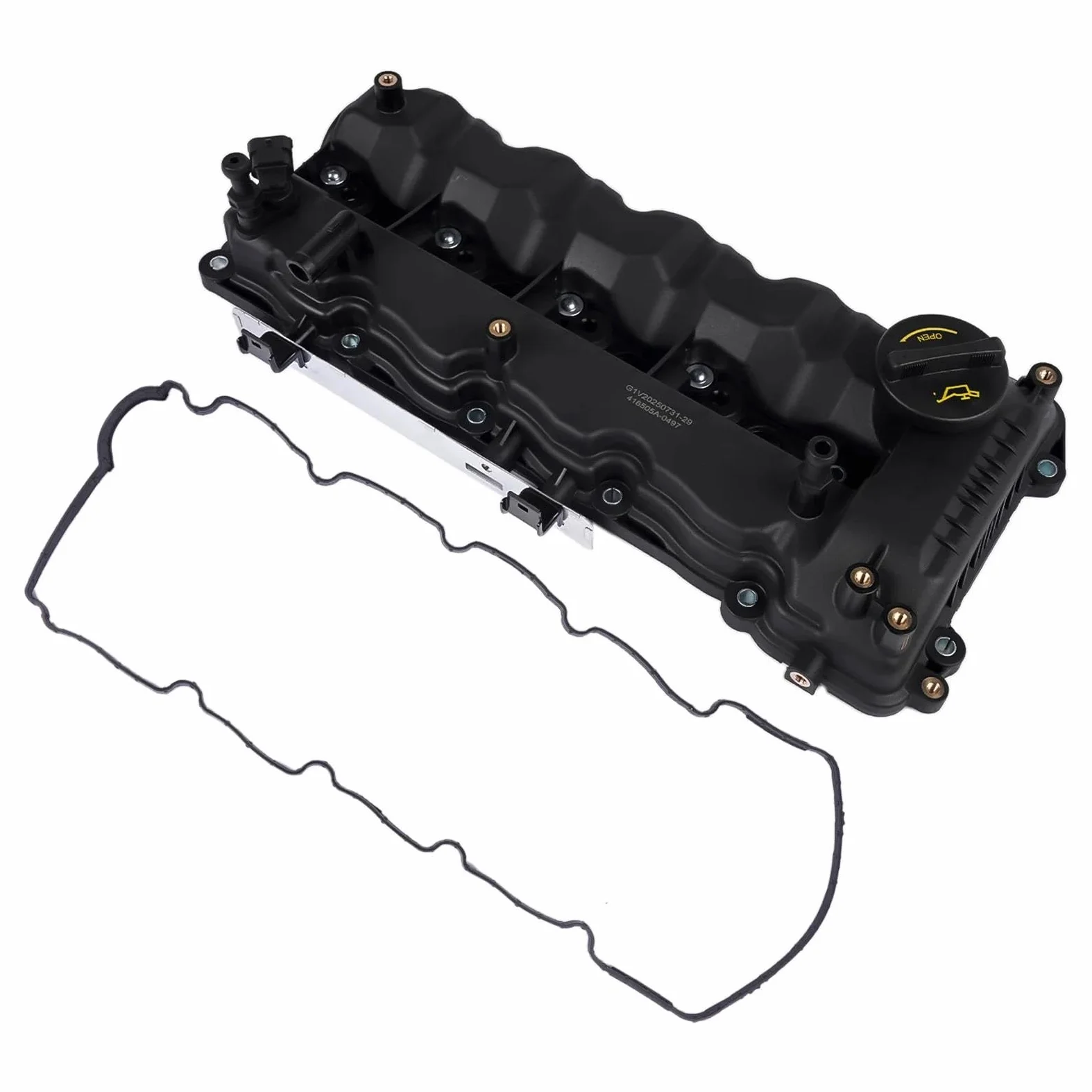 Tapa de balancines Conjunto De Cubierta De Válvula De Culata De Motor Para Hyundai I40 Ix35 Para Kia Para Carens Para Optima Para Sportage 1,7 CRDi D4FD Tapa de válvula con Junta