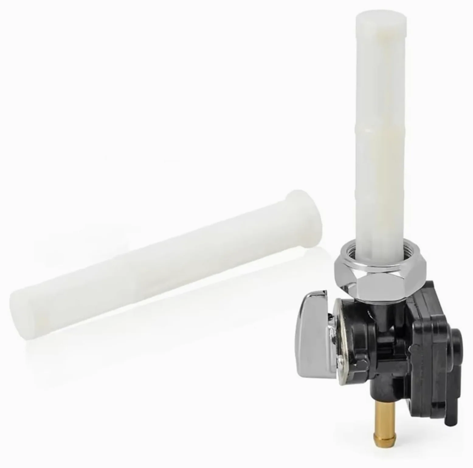 para Sportster XL 883 XLH883 para 1200 XLH1200 Válvula De Purga Combustible Grifo 22 Mm Bomba Salida Recta Gasolina Grifo Tanque