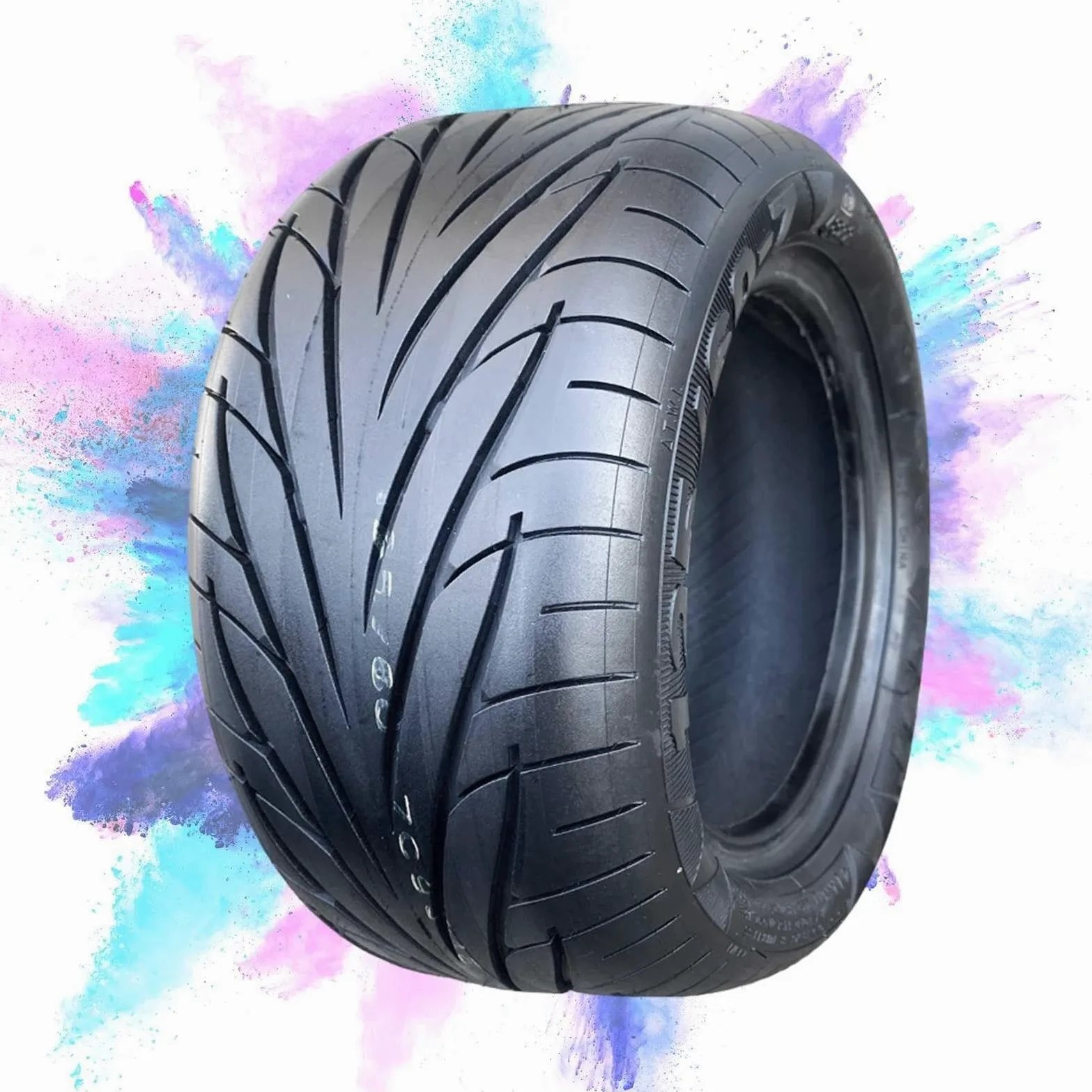 125/60-7 Neumático Patinete Tubeless con Válvula Inclinada 125/60/7 Resistente al Desgaste y 125 60 7 Antideslizante para Patinete Eléctrico – 7 Pulgadas
