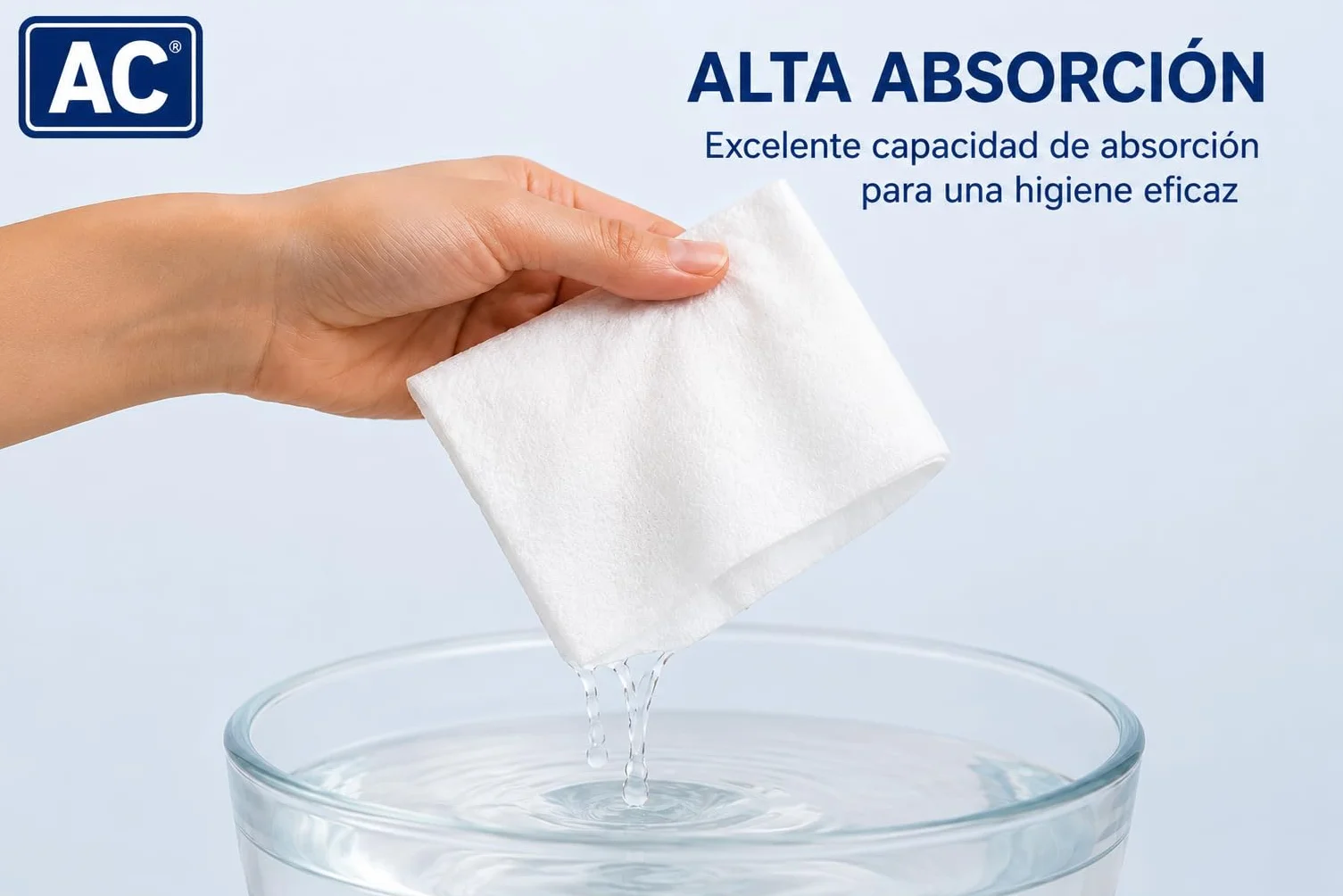 Toalla Desechable Spunlace 40x80 cm 100 unidades Blanco Suave Absorbente