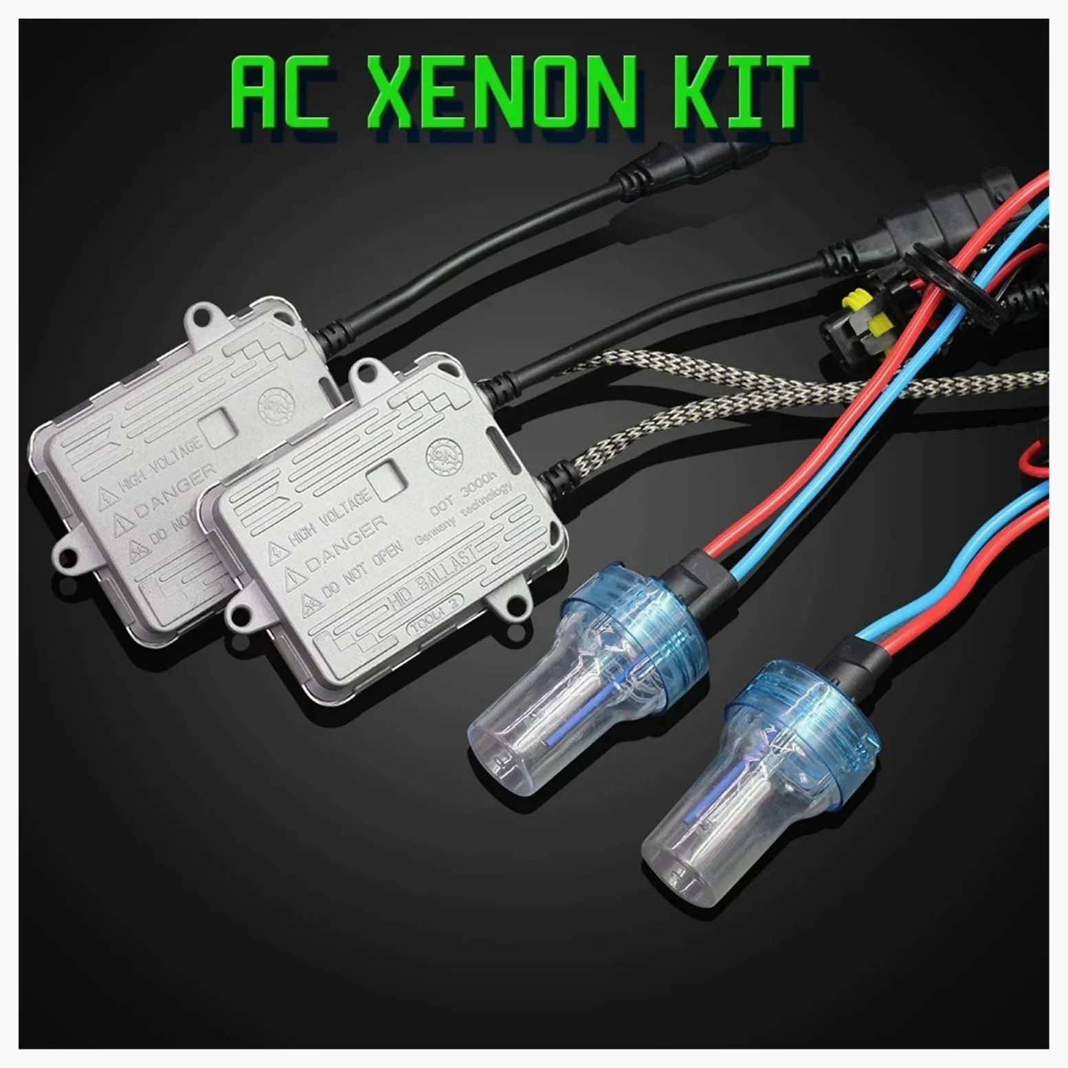 Kit Luz Xenón HID Balastro CA + Bombilla 55W 3000K-8000K para Faro Antiniebla H1 H3 H7 H8 H11 9005 HB3 9006 HB4 881 880 9012 Balasto De Xenón(6000K White,9012(HIR2))