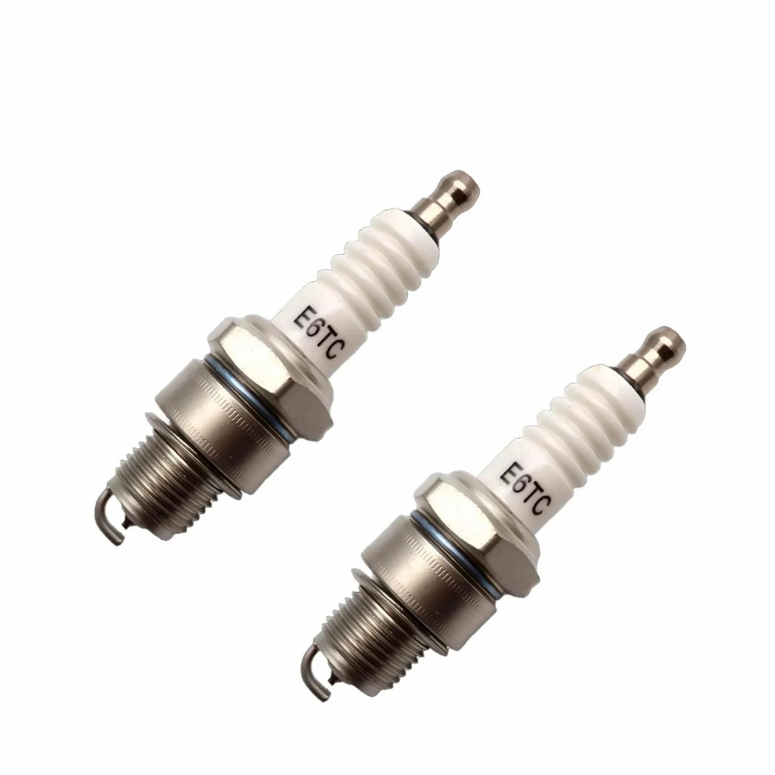 2 uds bujía E6TC for Motor de 2 Tiempos 49cc-80cc Bicicleta motorizada PW50 PY50 50 Pit Dirt Bike | 10pc