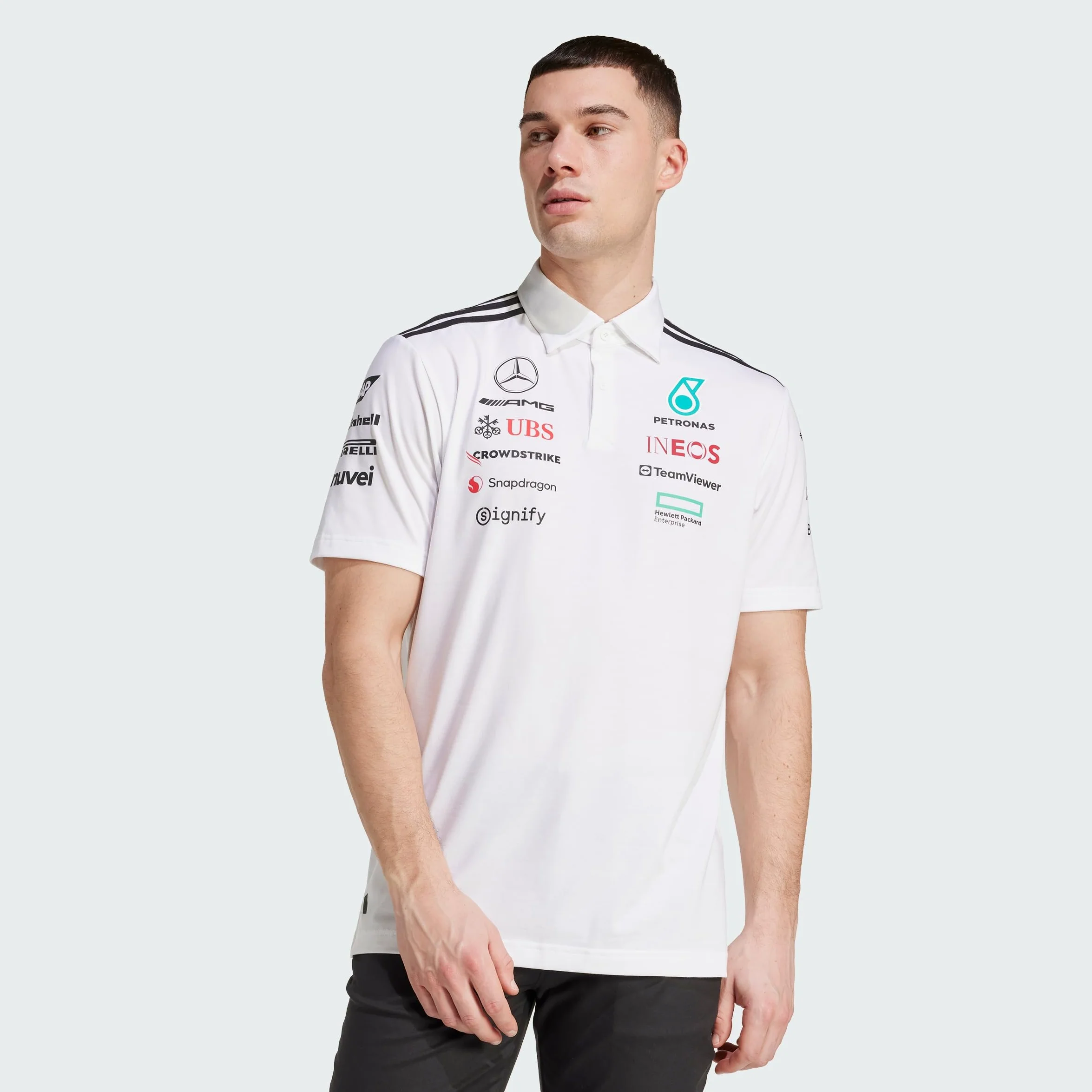 Adidas Hombre Mercedes-AMG Petronas Formula One Team Polo White Men