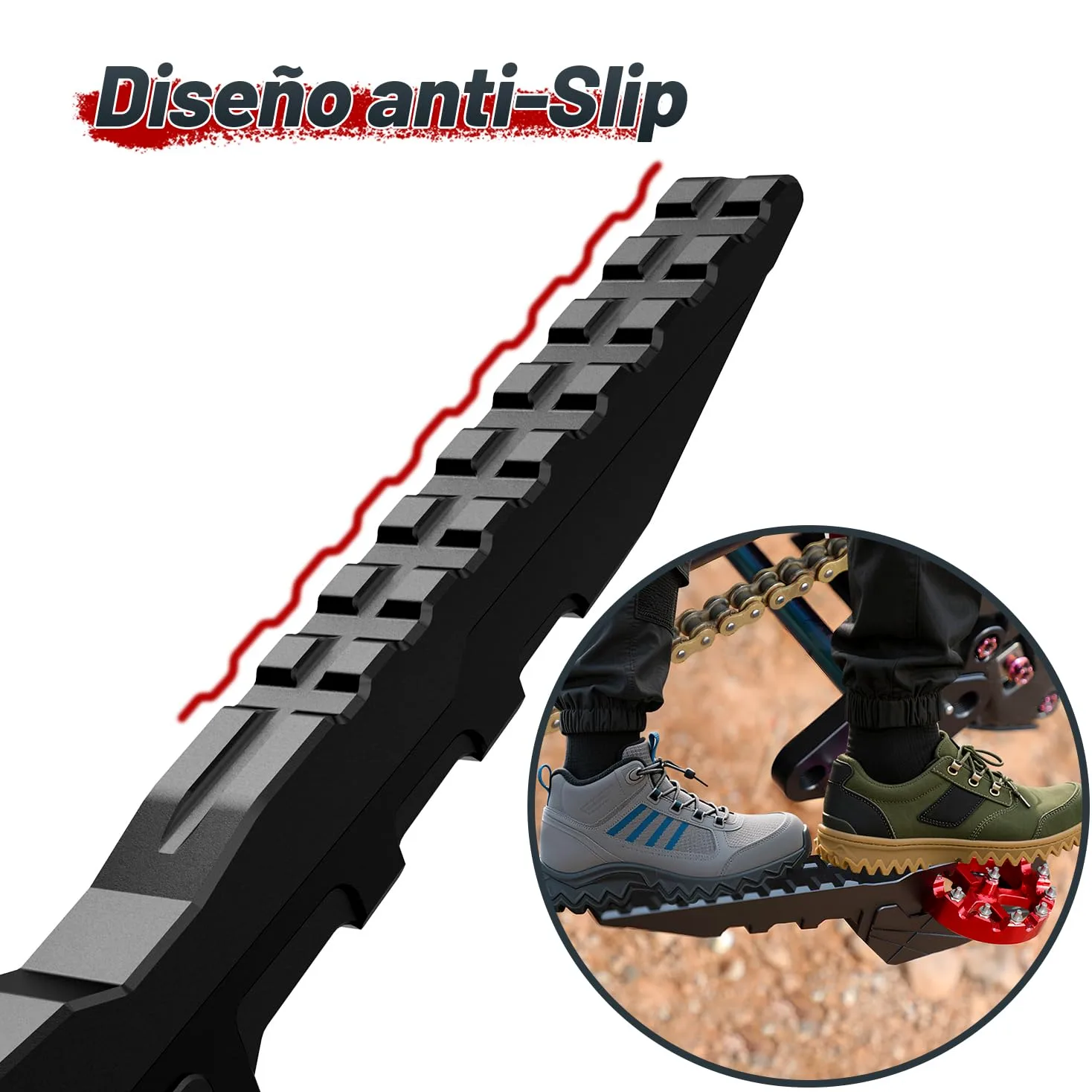 Estriberas Moto Enduro, Reposapies Moto Universales para EXC XC FE WR CRF RMZ Surron Light Bee X/S Talaria XXX X3 X4 MX3 MX4 MX5 TL4000 TL5500 Dirt Pit Bike