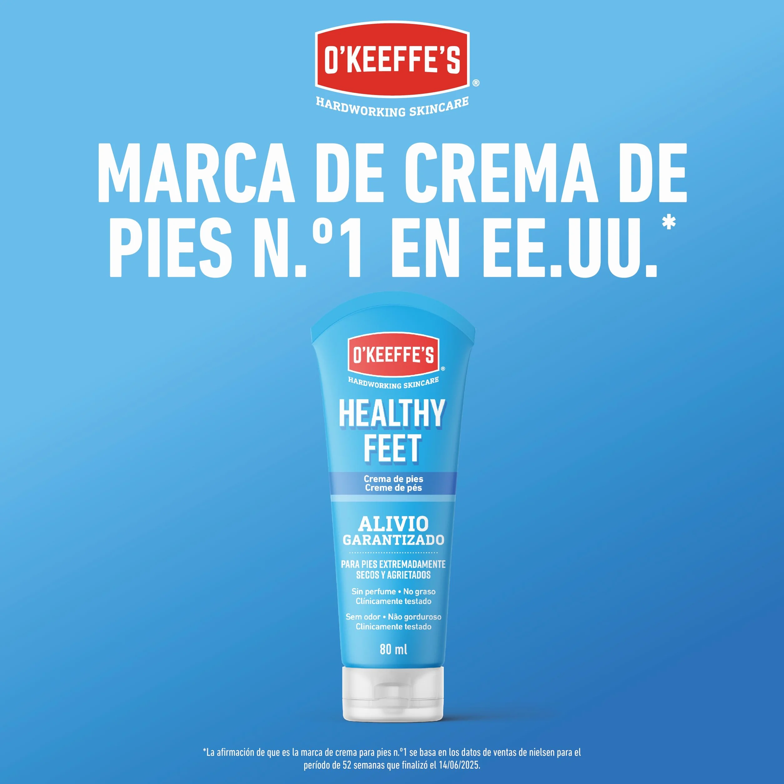 O`Keeffes Healthy Feet Crema para pies secos y agrietados 80ml