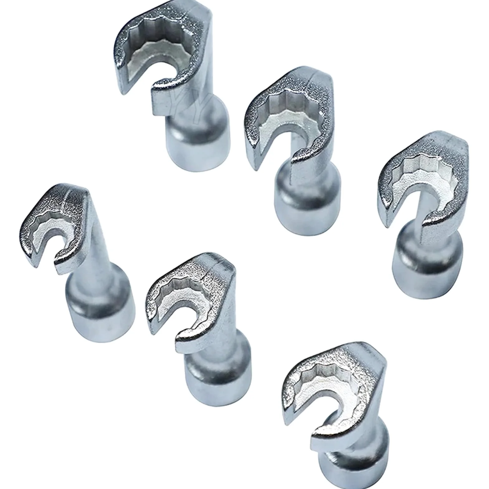 Juego de 6 Herramientas para inyectores de Combustible y Sistemas de Combustible de 1/2" con Llave de Tubo para inyectores de Combustible (12 mm, 14 mm, 16 mm, 17 mm, 18 mm y 19 mm).