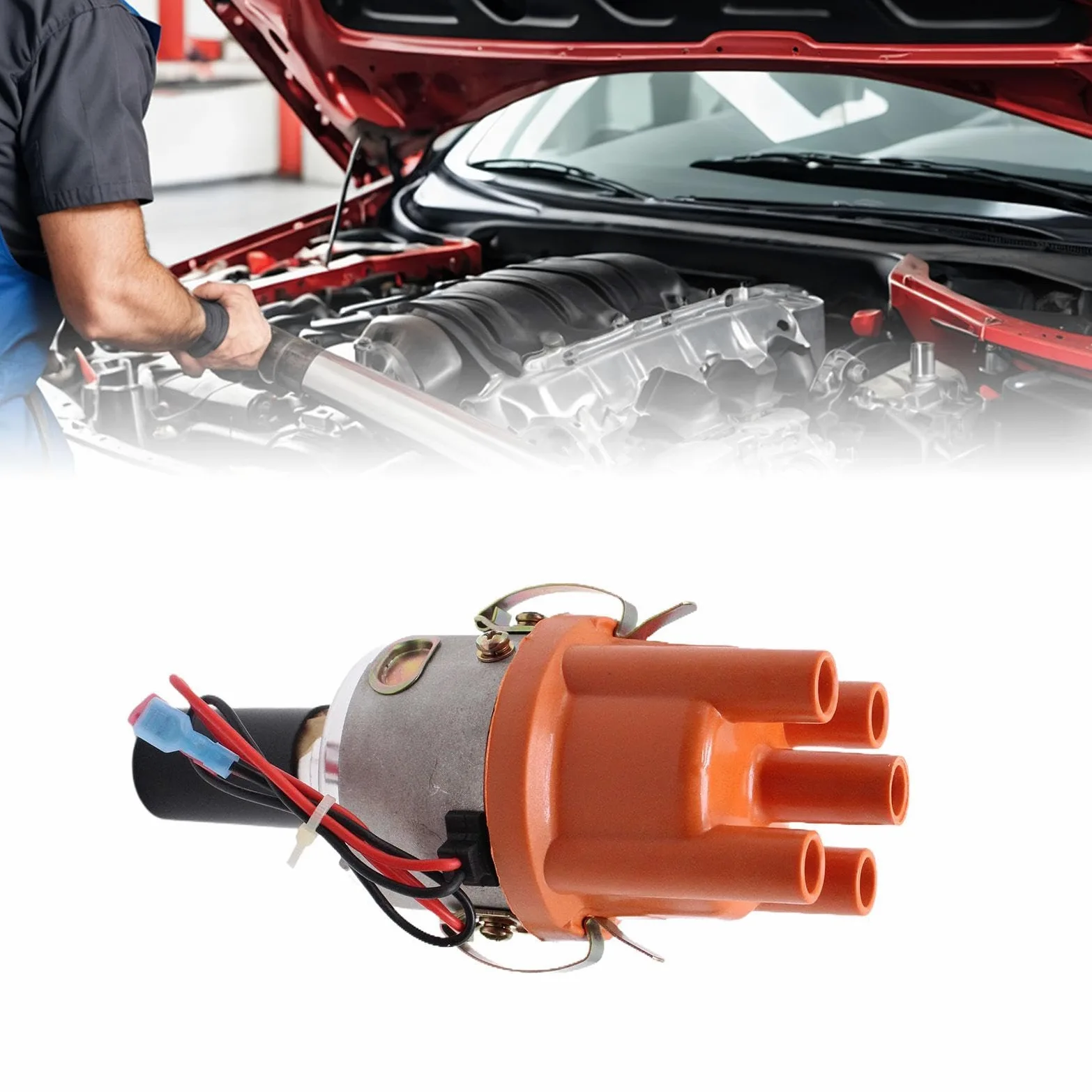 Distribuidor de Encendido Electrónico con Módulo Accesorio de Motor de Automóvil Instalación Fácil y Práctica Uso en Talleres Automotrices