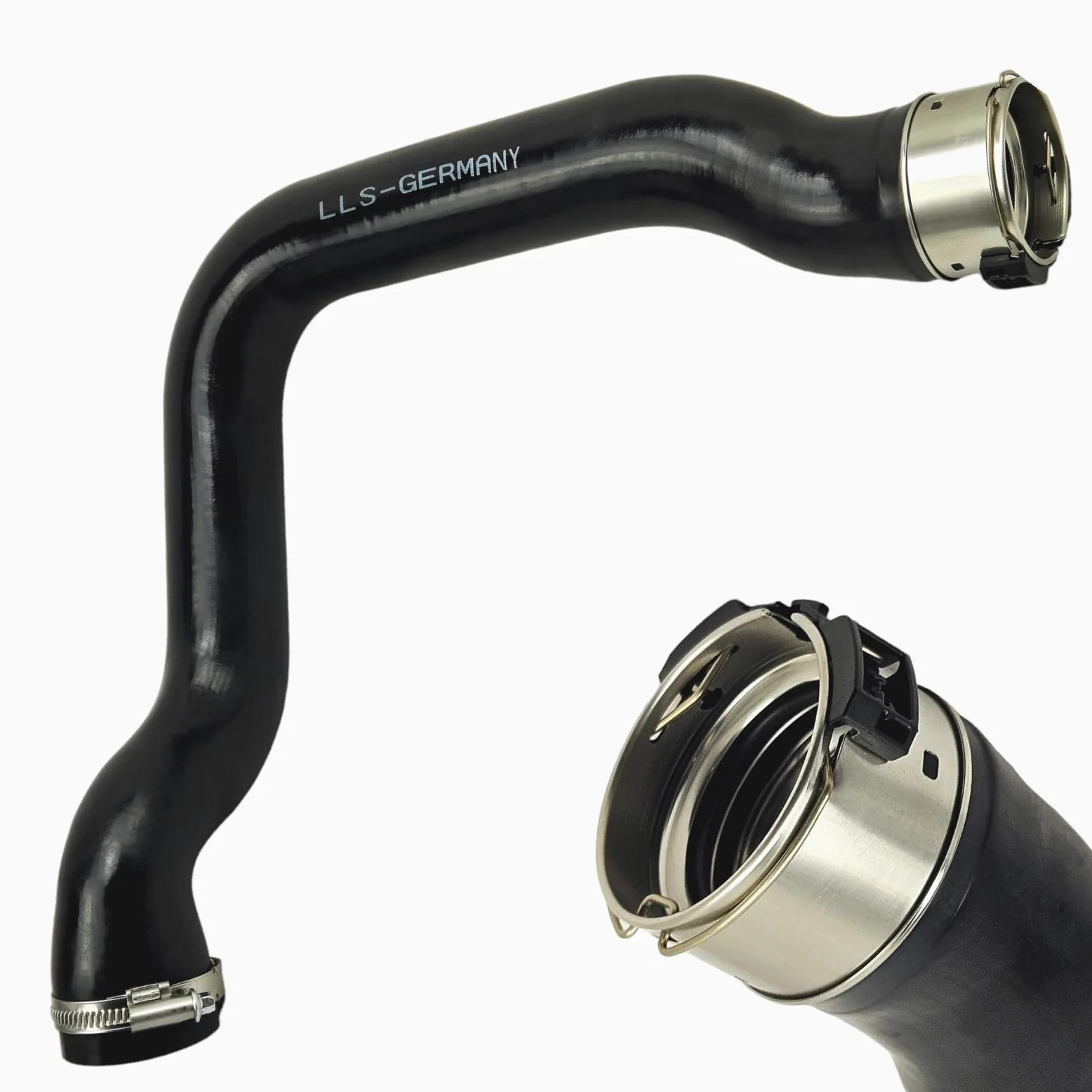 LLS-GERMANY Manguera turbo compatible con Ren ault Laguna III, 2.0 dCi (GT), 8200551943, conexión original HENN | 2.0 dCi (GT), 1995 ccm, 96-131 KW, 131-178 CV, listo para instalar, incluye junta/abrazadera, OEM 8200551943