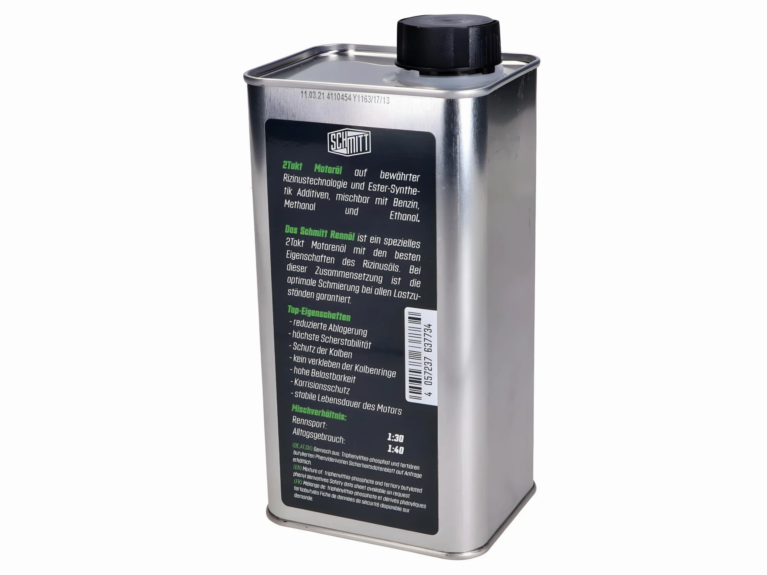 Aceite de motor de 2 tiempos/aceite mixto Schmitt racing oil castor six pack 6x1 litro