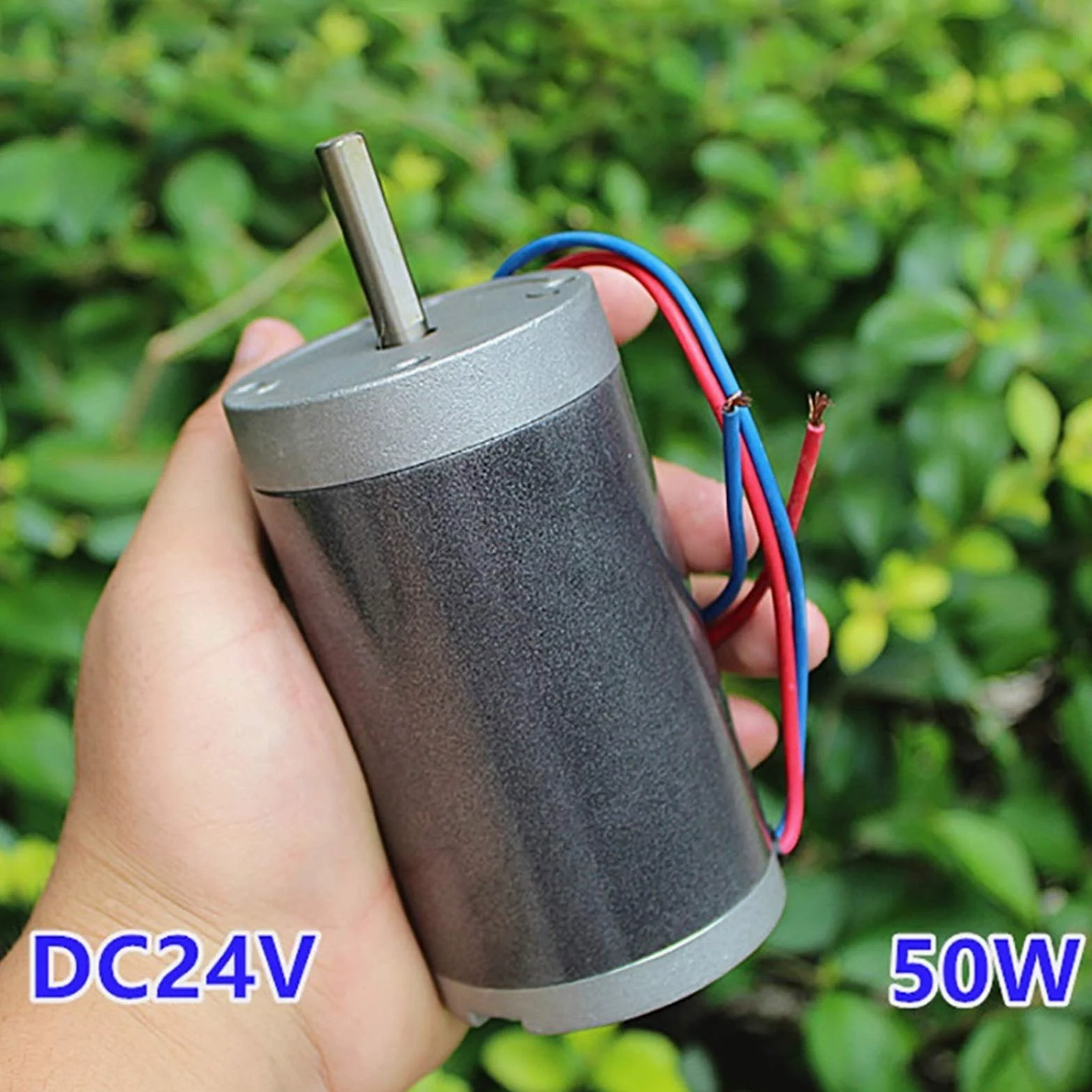 electronic starter de CC electronic starter de CC de imán permanente de alta potencia de 50 W, diámetro del eje del conmutador de escobillas de carbón de 8 mm, con rodamientos de bolas traseros delant