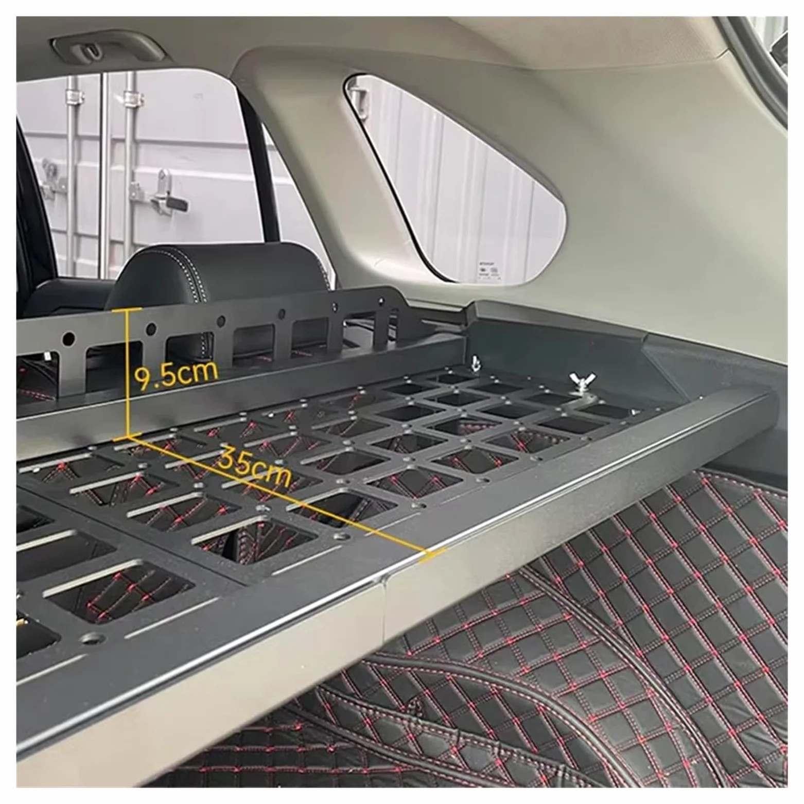 Coche Maletero Cubierta para Toyota para RAV4 2019-2024 Maletero Trasero Estantes Almacenamiento Equipaje Estante Organizador Cartel Colgar Panel Molle Carga Retráctil