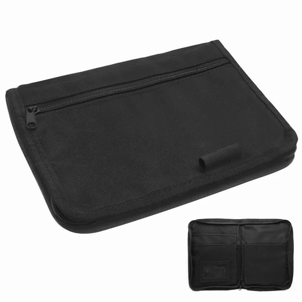 Portadocumentos Portátil Organizador de Guantera A5 Carpeta Documentación Coche con Compartimento para Tarjeta, Licencia de Conducir