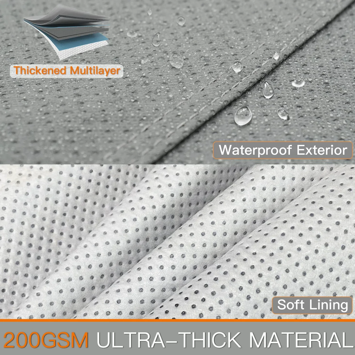 Kayme Funda Coche Resistente, Cubre Coches Compatibles con Mazda 3(2006-2025), Exterior Impermeable Transpirable Anti-UV Antipolvo de 6 Capas, Cubierta para Coche.
