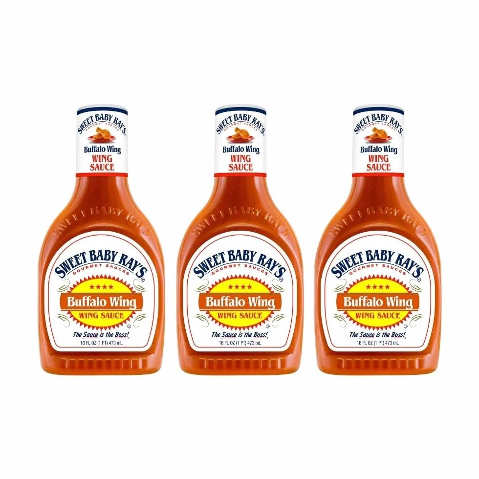 Sweet Baby Ray's Buffalo Wing Marinade & Sauce 16oz Bottle Pack of 3