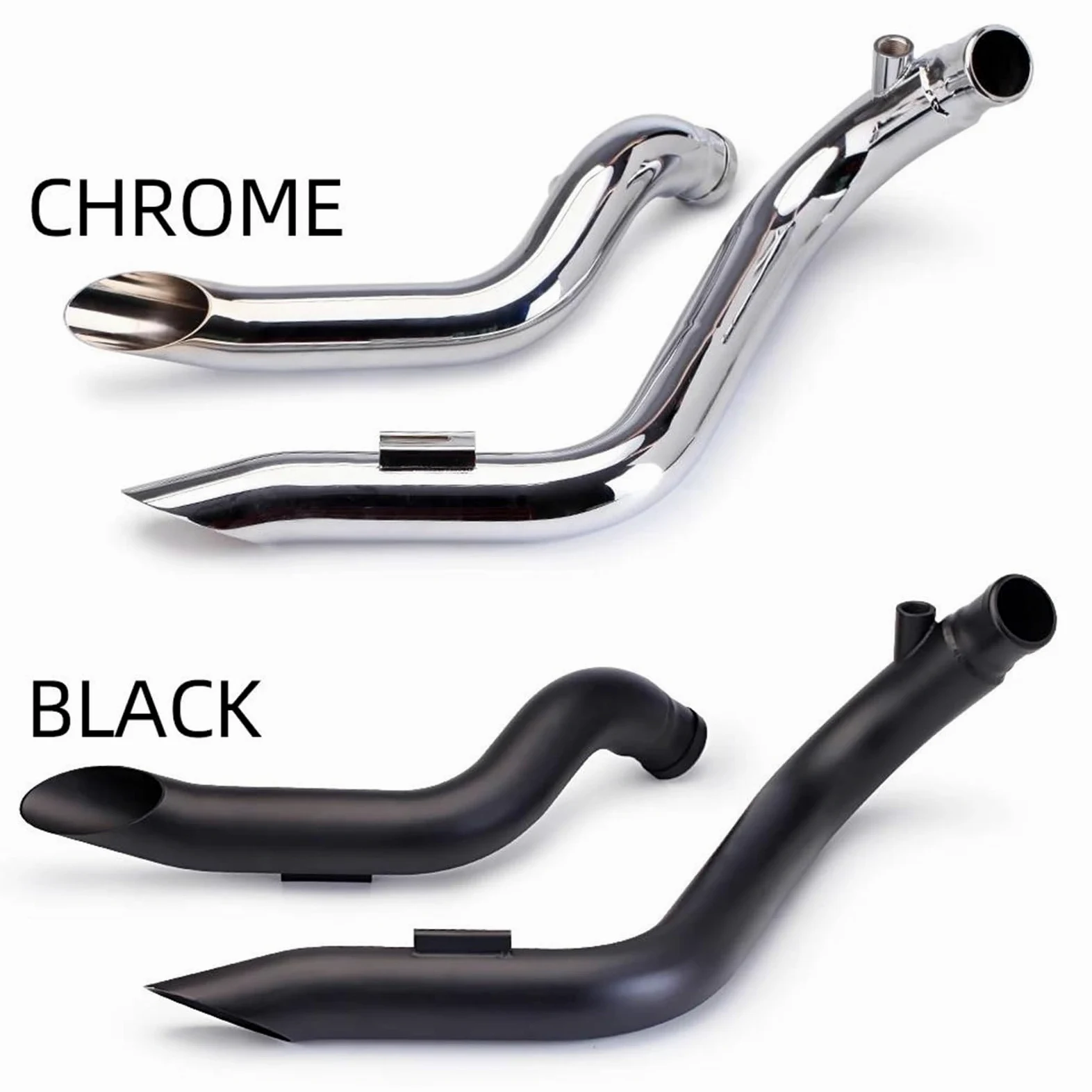 YUUEI Tubo para Escape Motocicleta para Harley para Davidson T7 para Softail para Sportster 883 1200 Accesorios Modificados Sistema(D Silver)