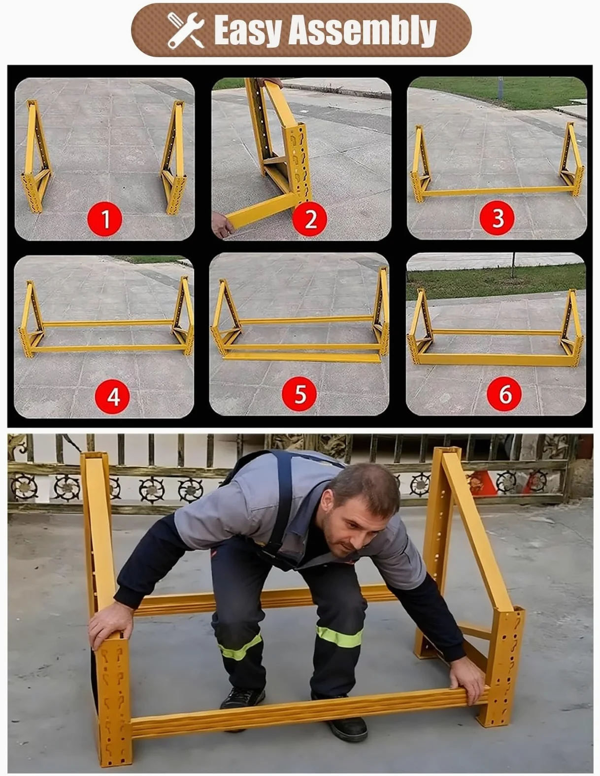 Estante de almacenamiento de neumáticos resistente para montaje en pared, soporte para neumáticos de garaje, estante organizador colgante de metal para sótano y tienda