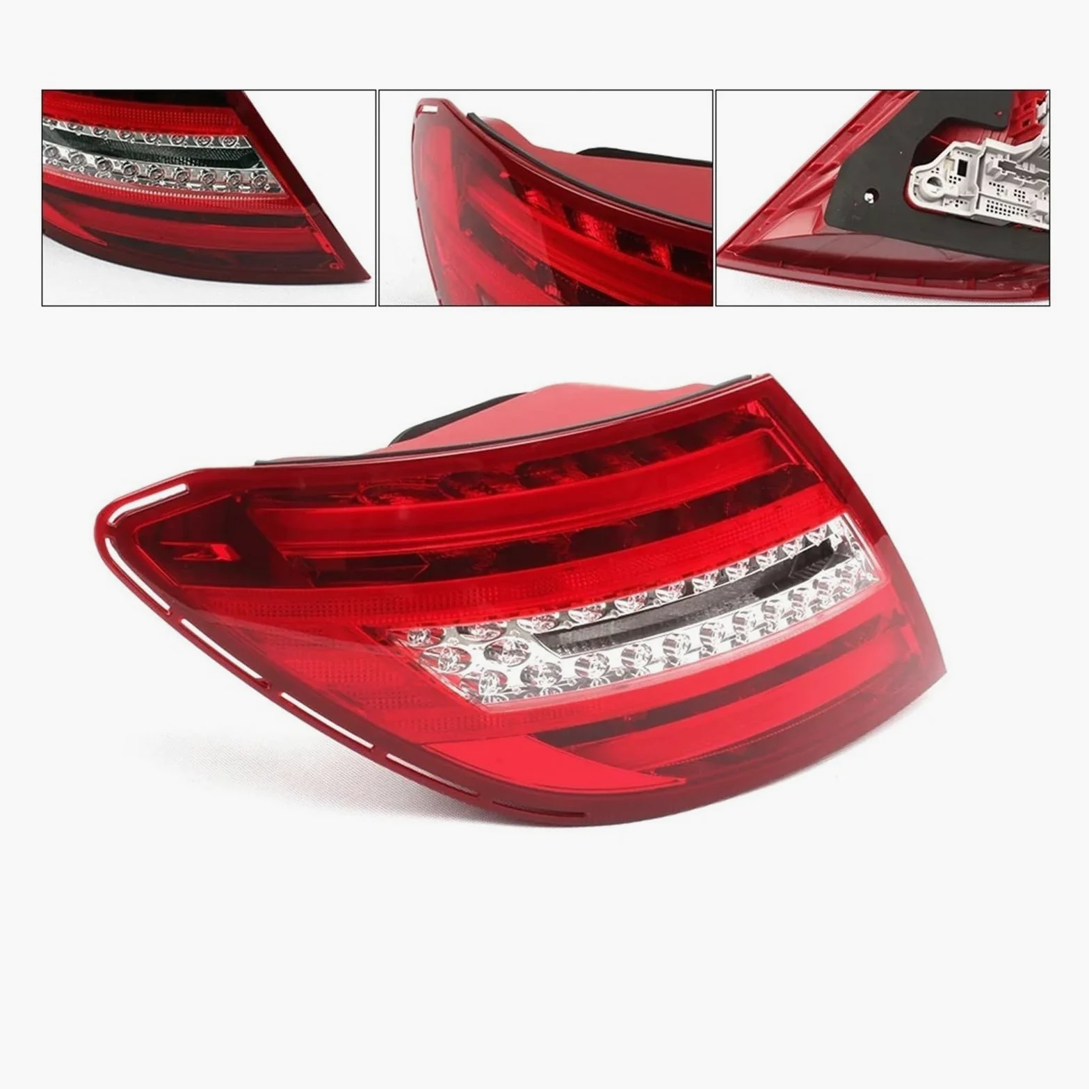 Luces traseras de freno trasero Lámpara De Freno Luz Trasera Exterior Para Mercedes W204 S204 C200 Para Estate 2011-2014(Left)
