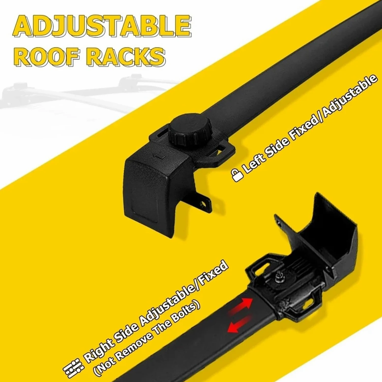 Barres Toit Barras Cruzadas para Techo Carga De 68kg SUV Equipaje Exterior En La Azotea Kayak Soporte Carcasa Dura para Jeep para Compass 2011-2022 Portaequipajes Coche