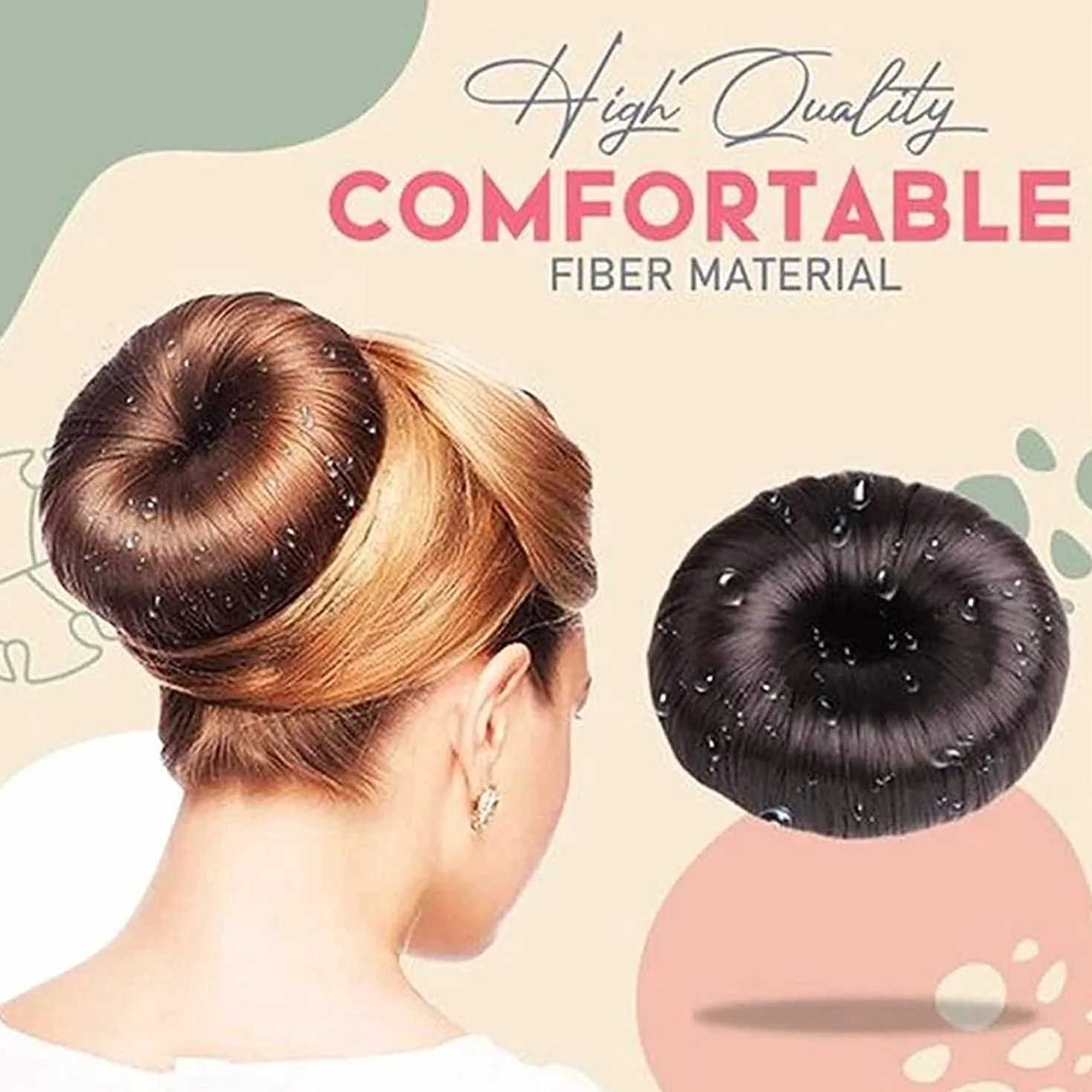 Donut Hair Bun Maker Set 4 Pcs Hair Bun Shaper for Women Girls