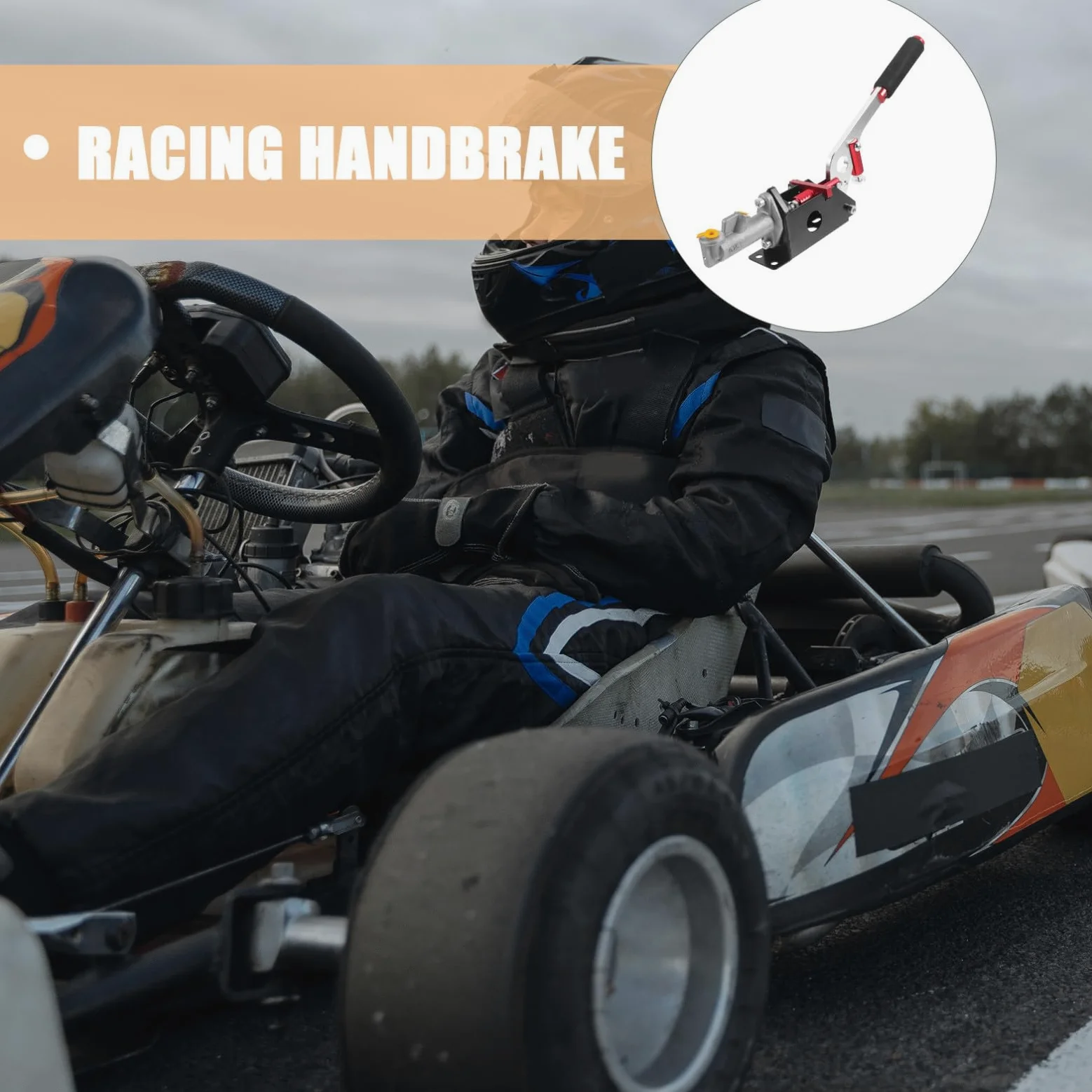 INOOMP Freno de Mano Hidráulico para Coches Drift y Carreras, Palanca de Freno de Aleación de Aluminio Resistente, Accesorio Automotor Compatible para Modificación y Color Aleatorio
