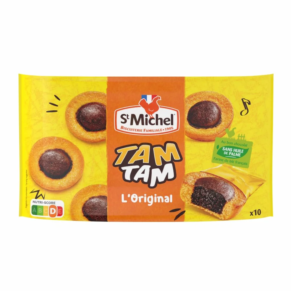 St Michel Pasteles Tamtam Chocolate y Vainilla 275 g 10 bolsitas