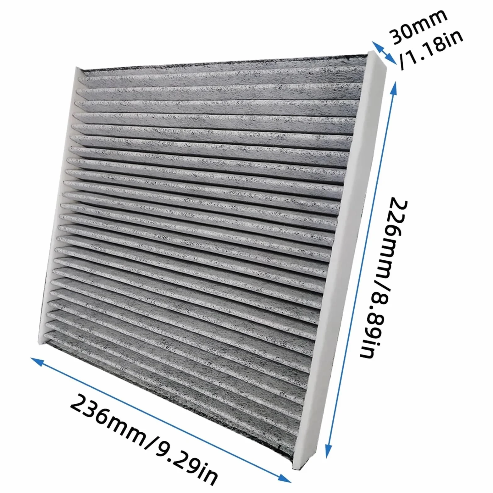 Filtro de aire de fibra de carbono para Acura TSX (2004-2014), CF10134, 80219-SHJ-A01, 80292-SDA-407, 80292-SDA-A01 Filtro de Habitáculo Antipolen(10PCS)