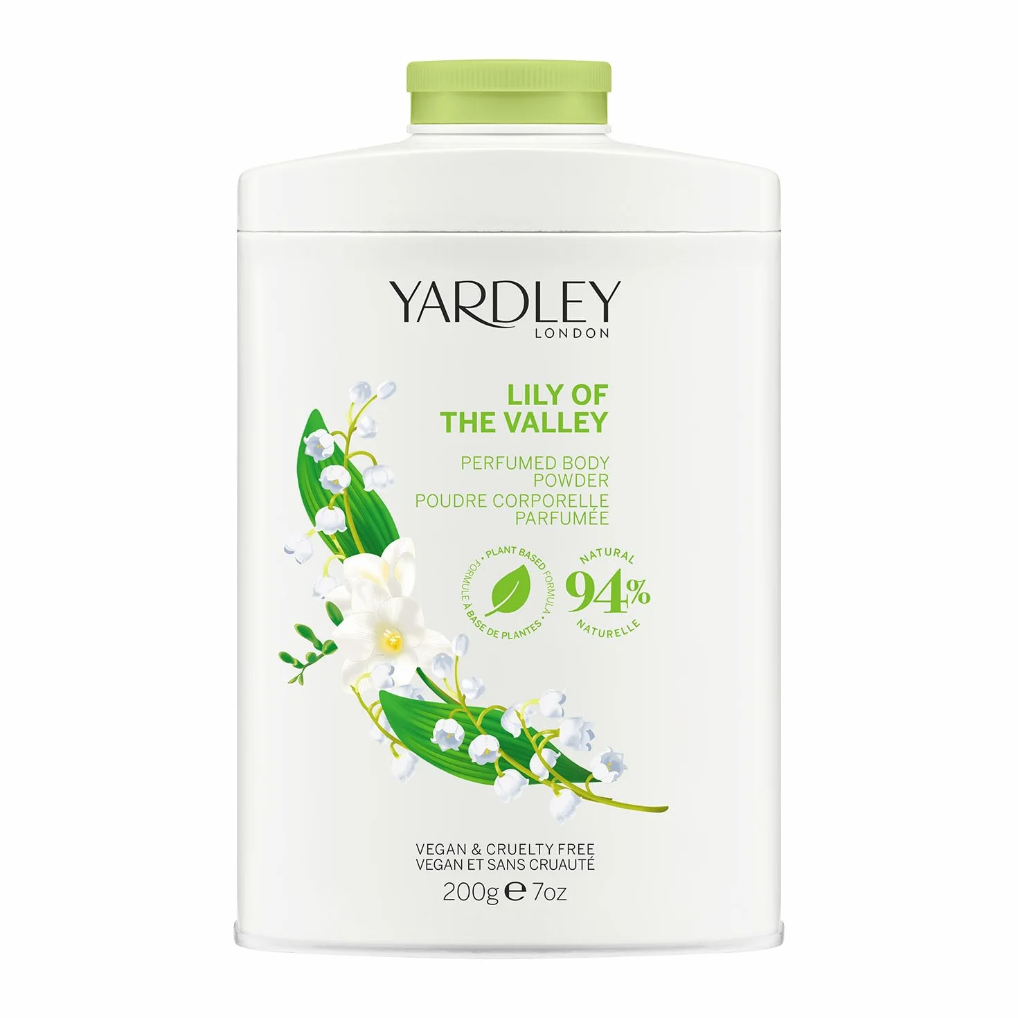 Yardley London Polvo Corporal Perfumado Lily of the Valley, 200g