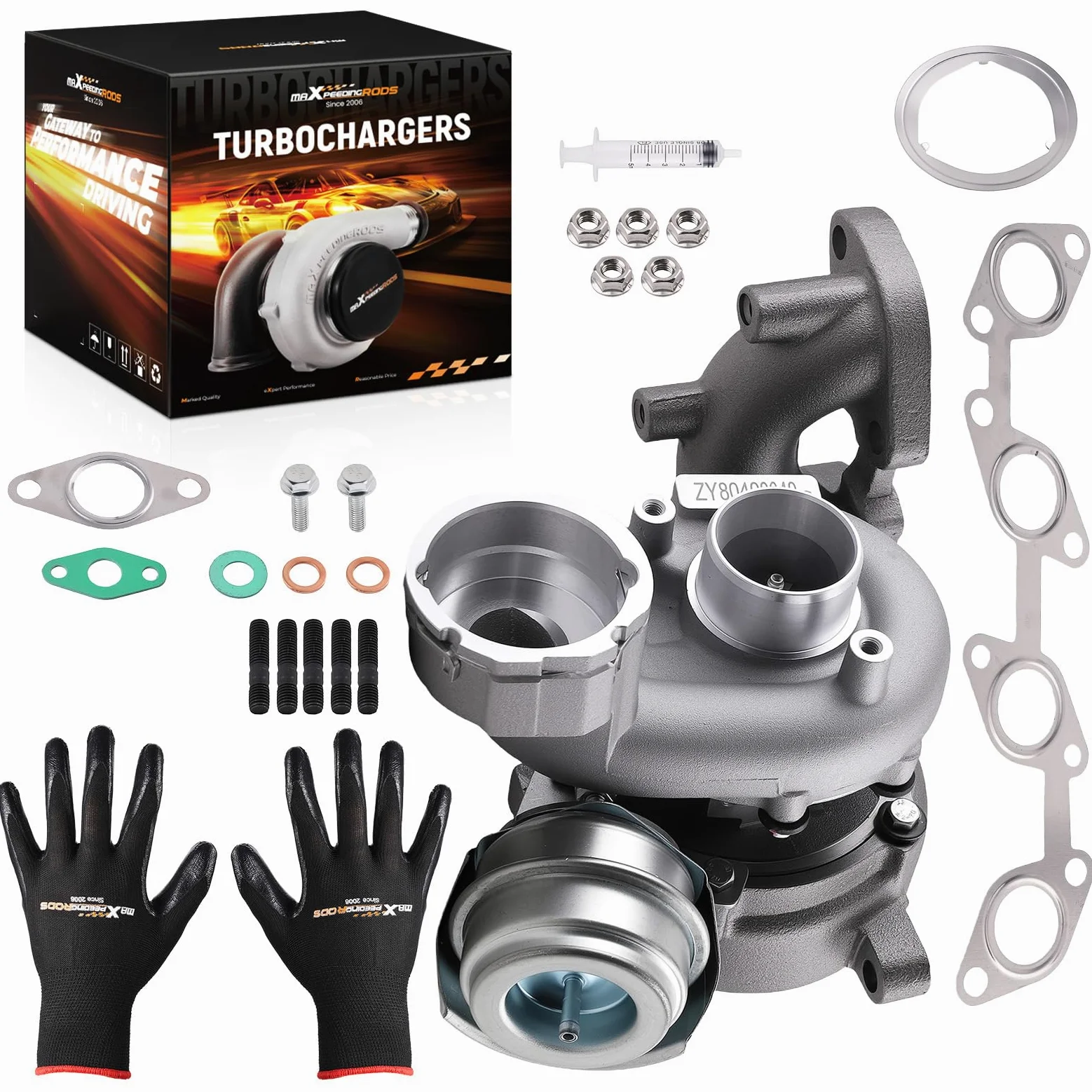 maXpeedingrods Turbocompresor GT1749V 724930- para 2.0TDI Motor BKD/AZV/BKP, Turbo 136/140CV para Seat Altea Leon Toledo para Audi A3 para VW para Skoda 03G253019A 03G253014H 03G253010J