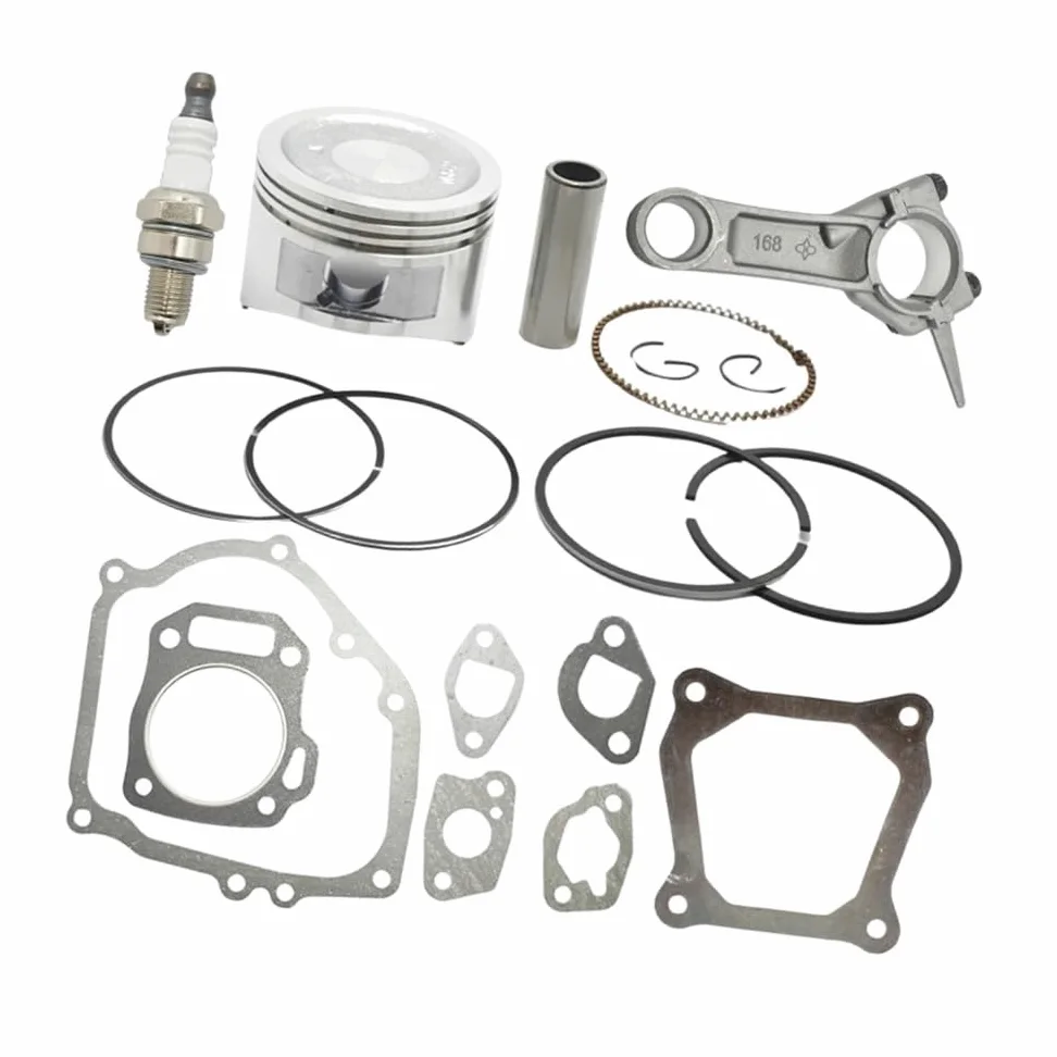 Ajuste for GX160 68mm Kit de Anillo de pistón con biela Juego de Juntas Completas 5,5 HP Motor generador de 4 ciclos